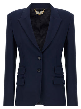 Elisabetta Franchi Blauer Blazer aus Polyester