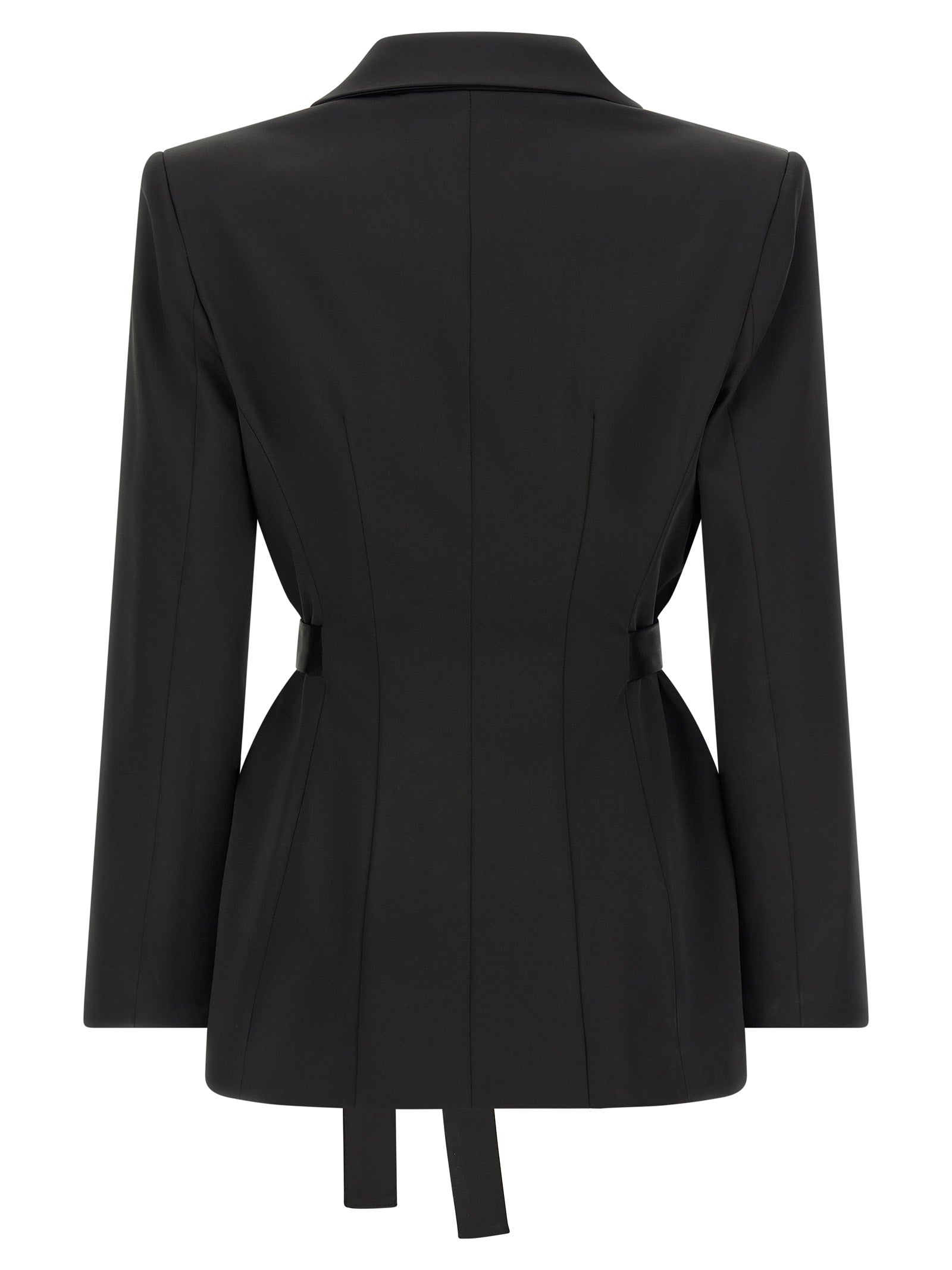 Elisabetta Franchi Schwarzer Blazer aus Polyester