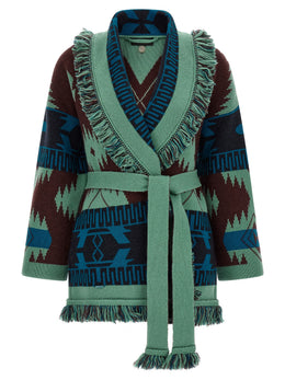 Alanui Mehrfarbige Kaschmir-Strickjacke