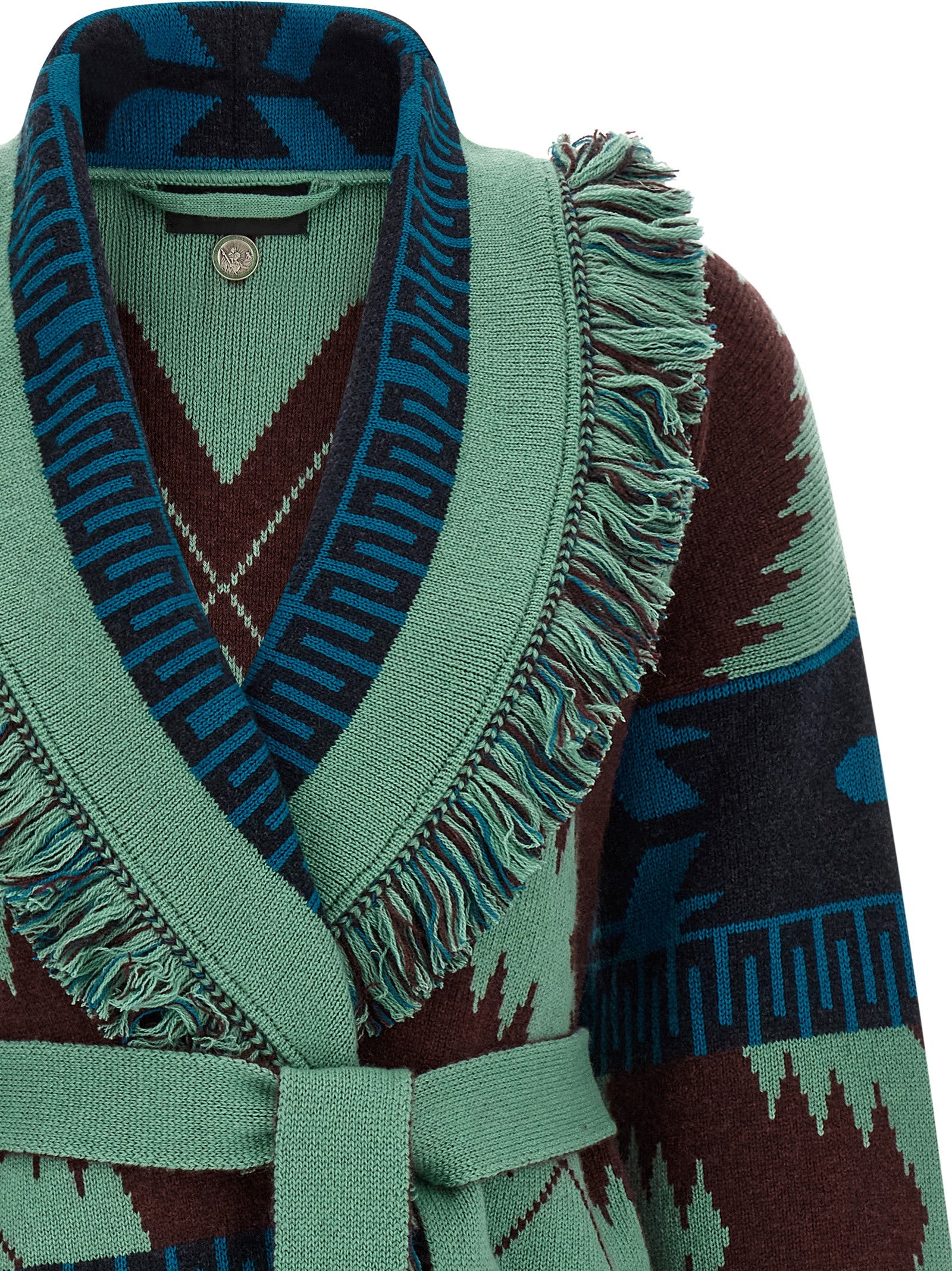 Alanui Mehrfarbige Kaschmir-Strickjacke