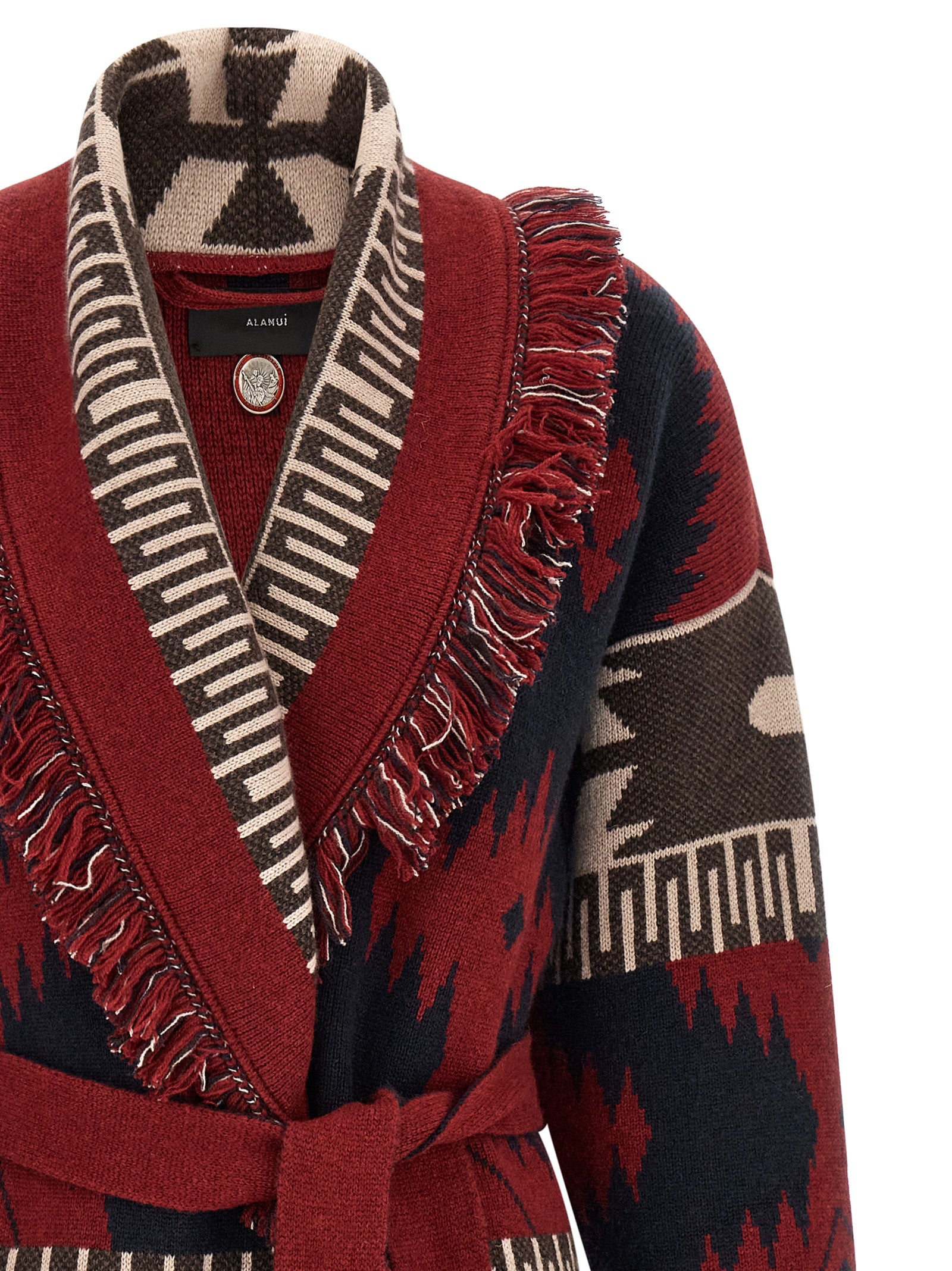 Alanui Mehrfarbige Kaschmir-Strickjacke