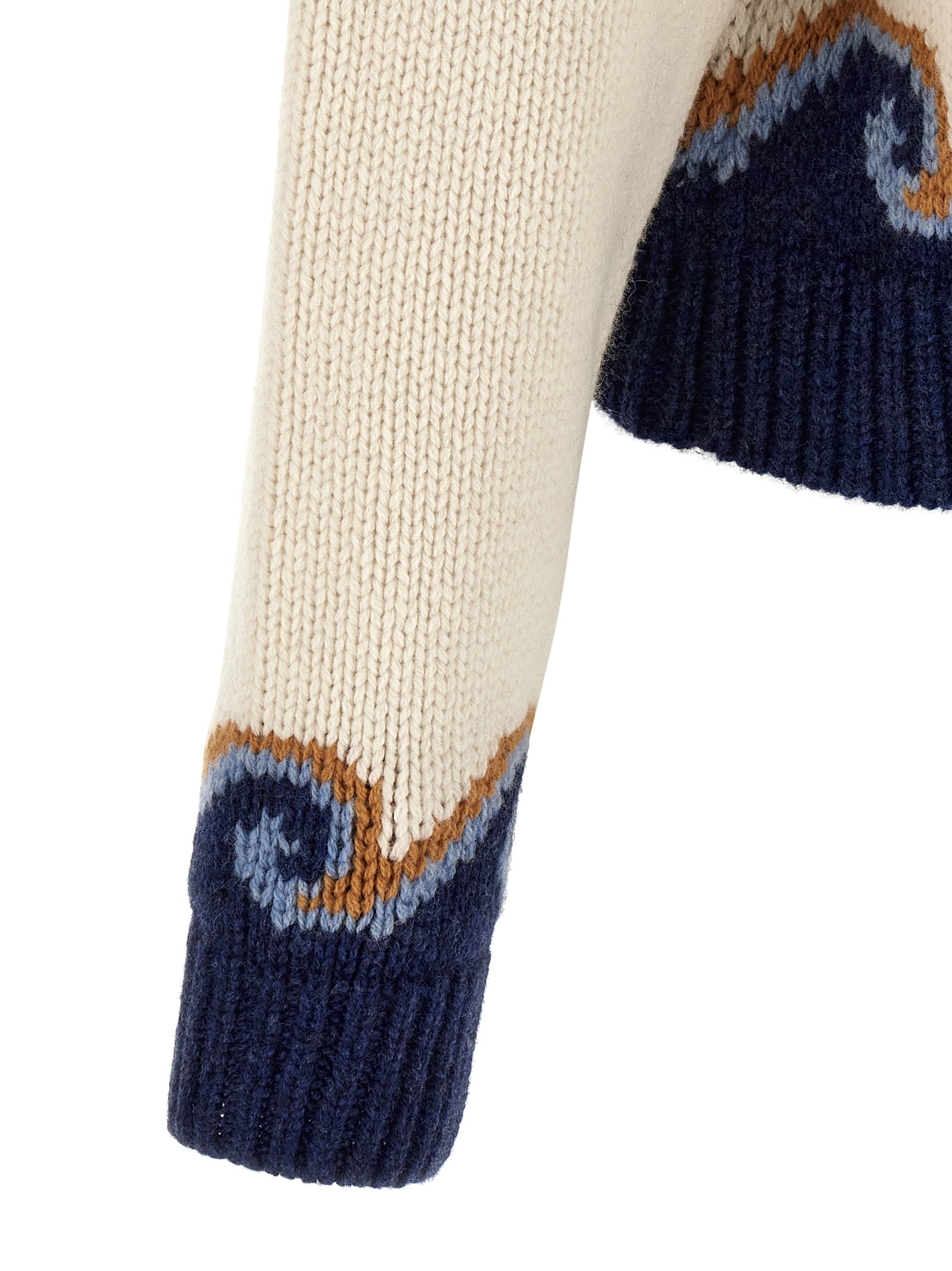 Alanui Mehrfarbige Strickjacke aus reiner Schurwolle