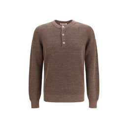 Brunello Cucinelli Braunes Leinen-Sweatshirt