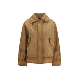 Ermanno Scervino Brauner Leder Bomber