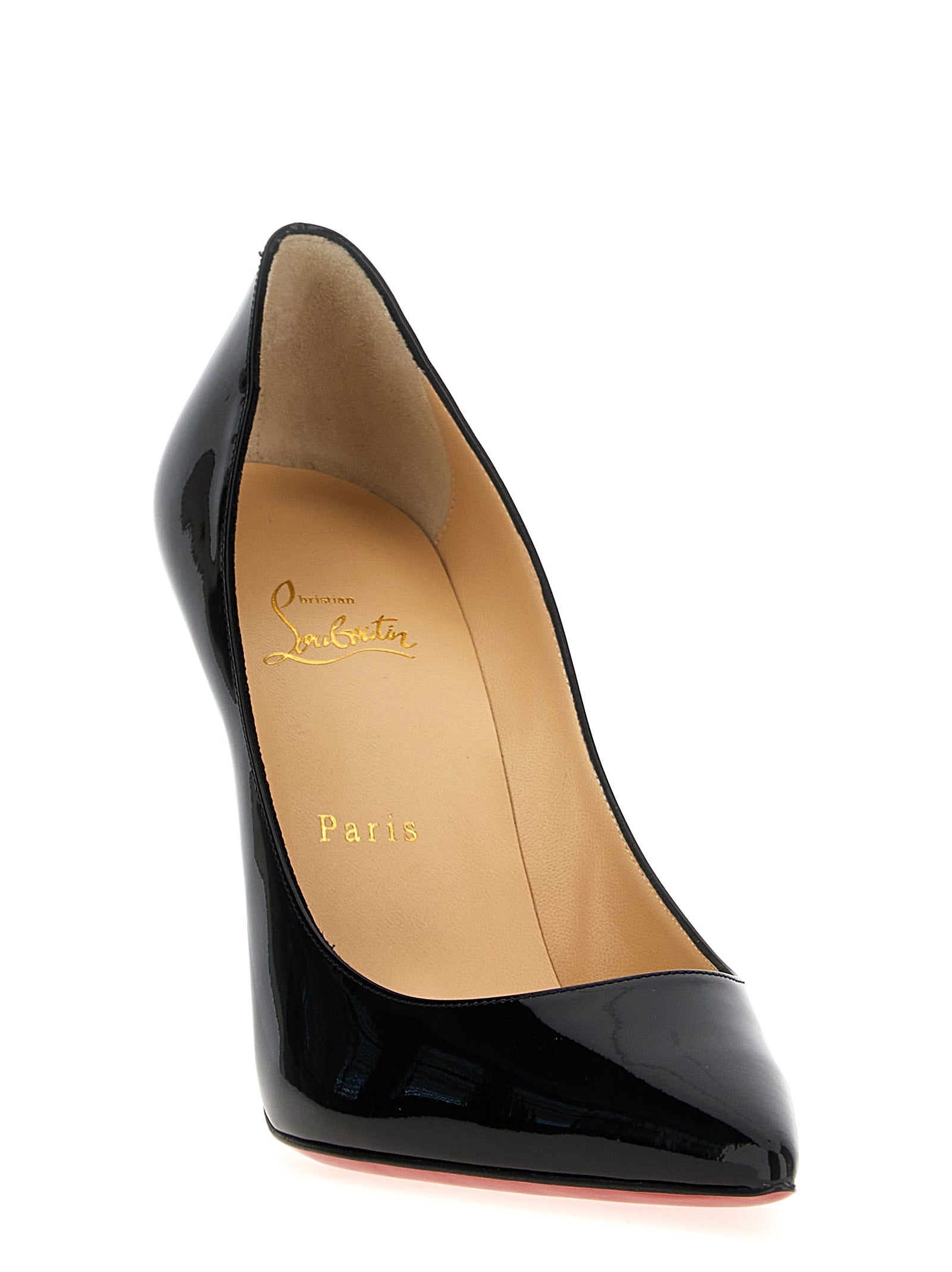 Christian Louboutin Schwarze Pumps aus Kalbsleder mit hohem Absatz