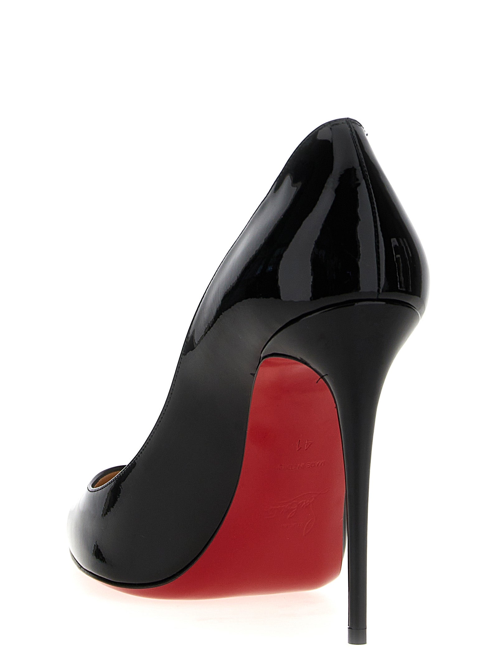 Christian Louboutin Schwarze Pumps aus Kalbsleder mit hohem Absatz