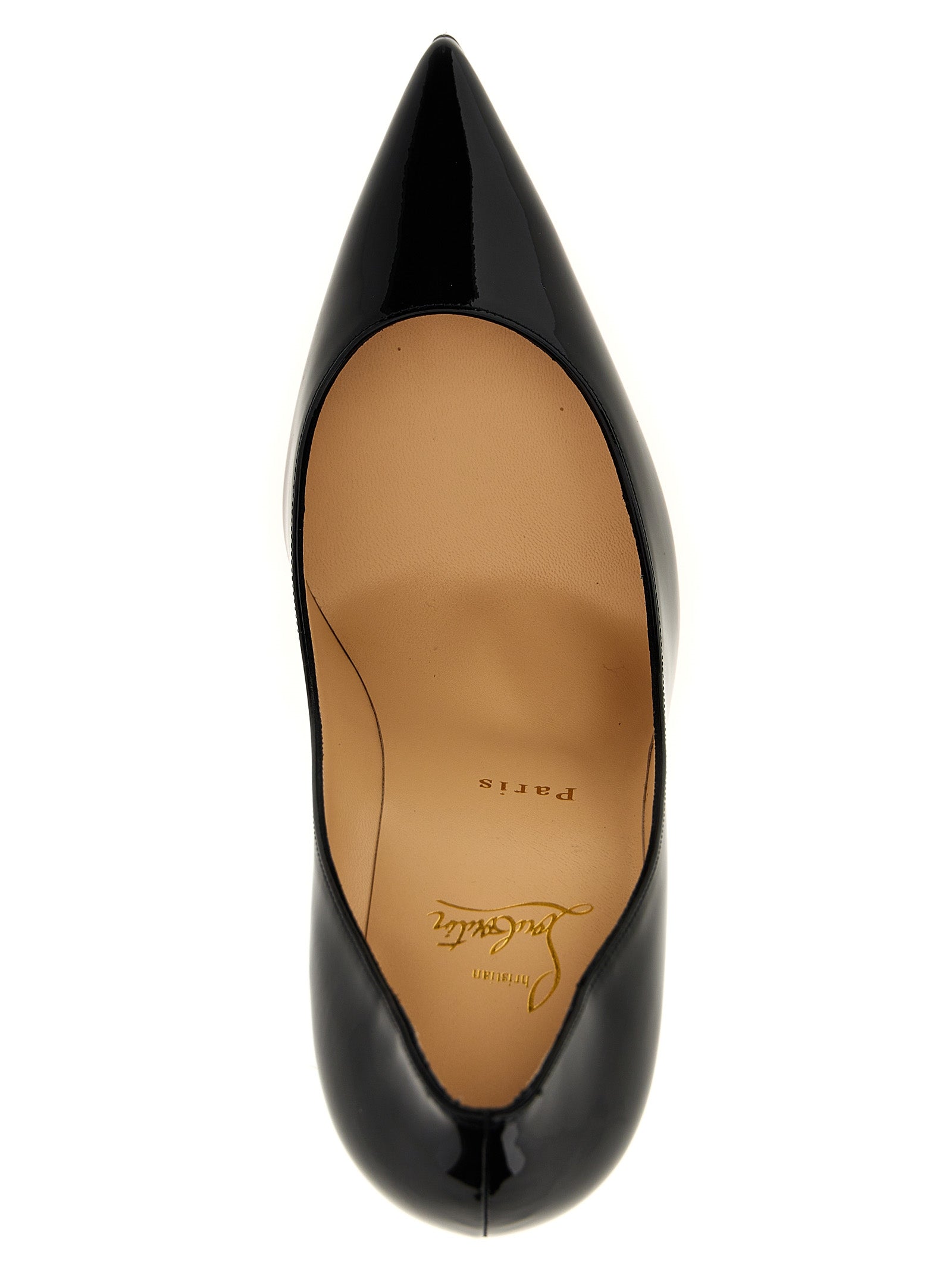 Christian Louboutin Schwarze Pumps aus Kalbsleder mit hohem Absatz