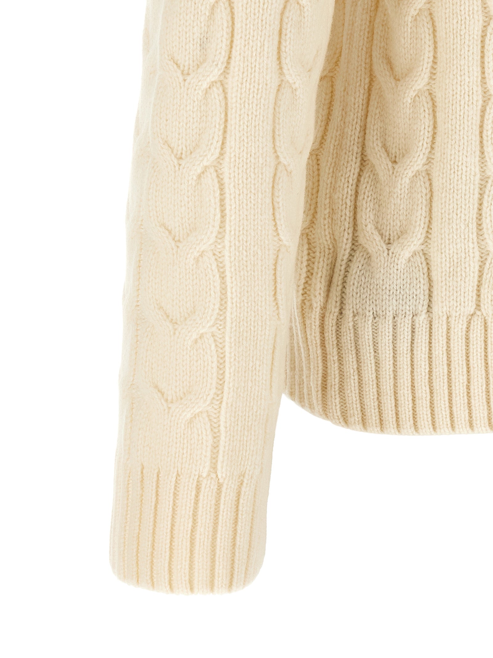 ZANONE Weiße Strickjacke aus reiner Schurwolle
