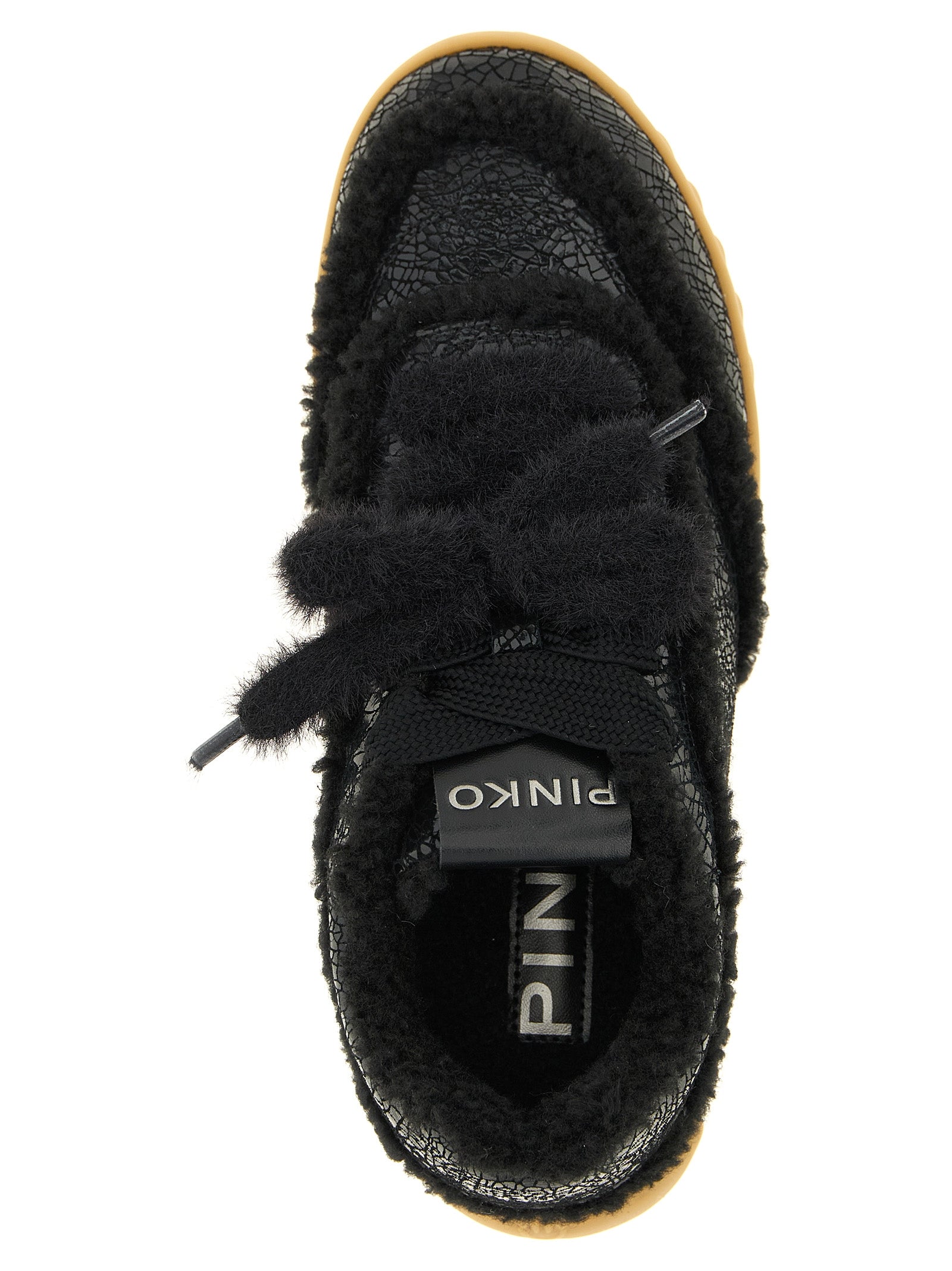 PINKO Schwarze Chunky Sneaker aus Rindsleder