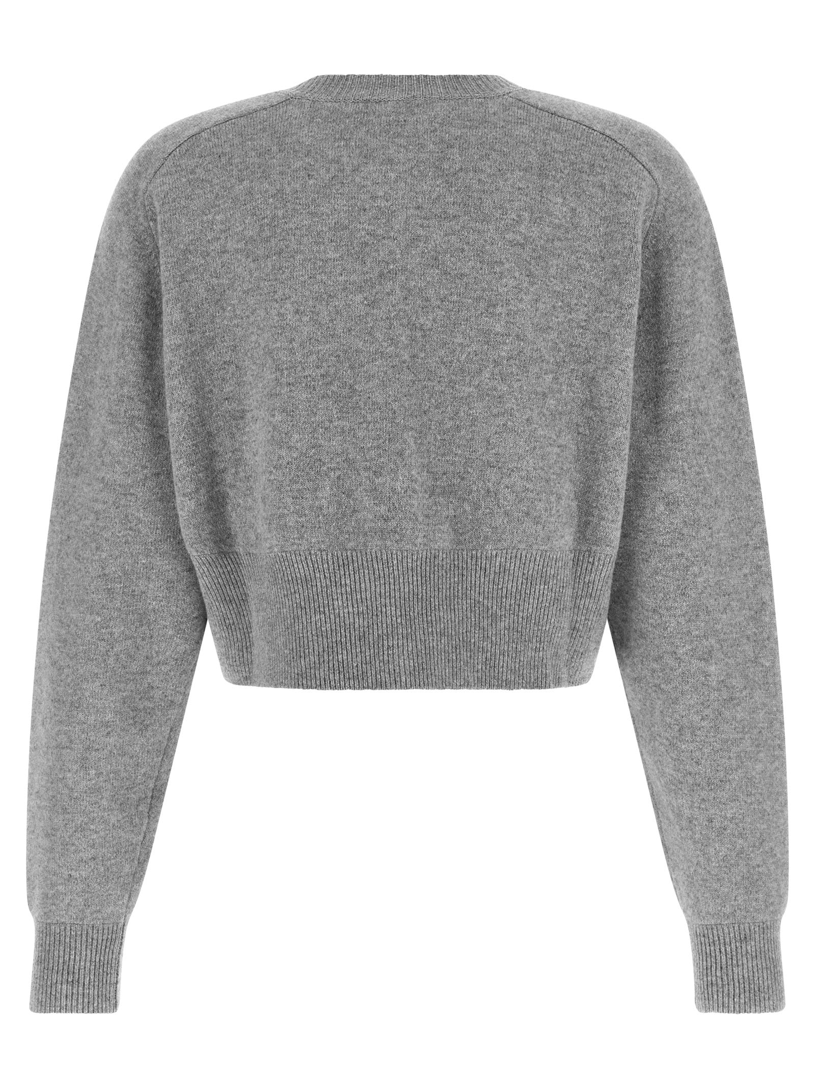 Elisabetta Franchi Grauer Wollcardigan