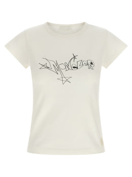 Moncler Weißes Baumwoll-T-Shirt