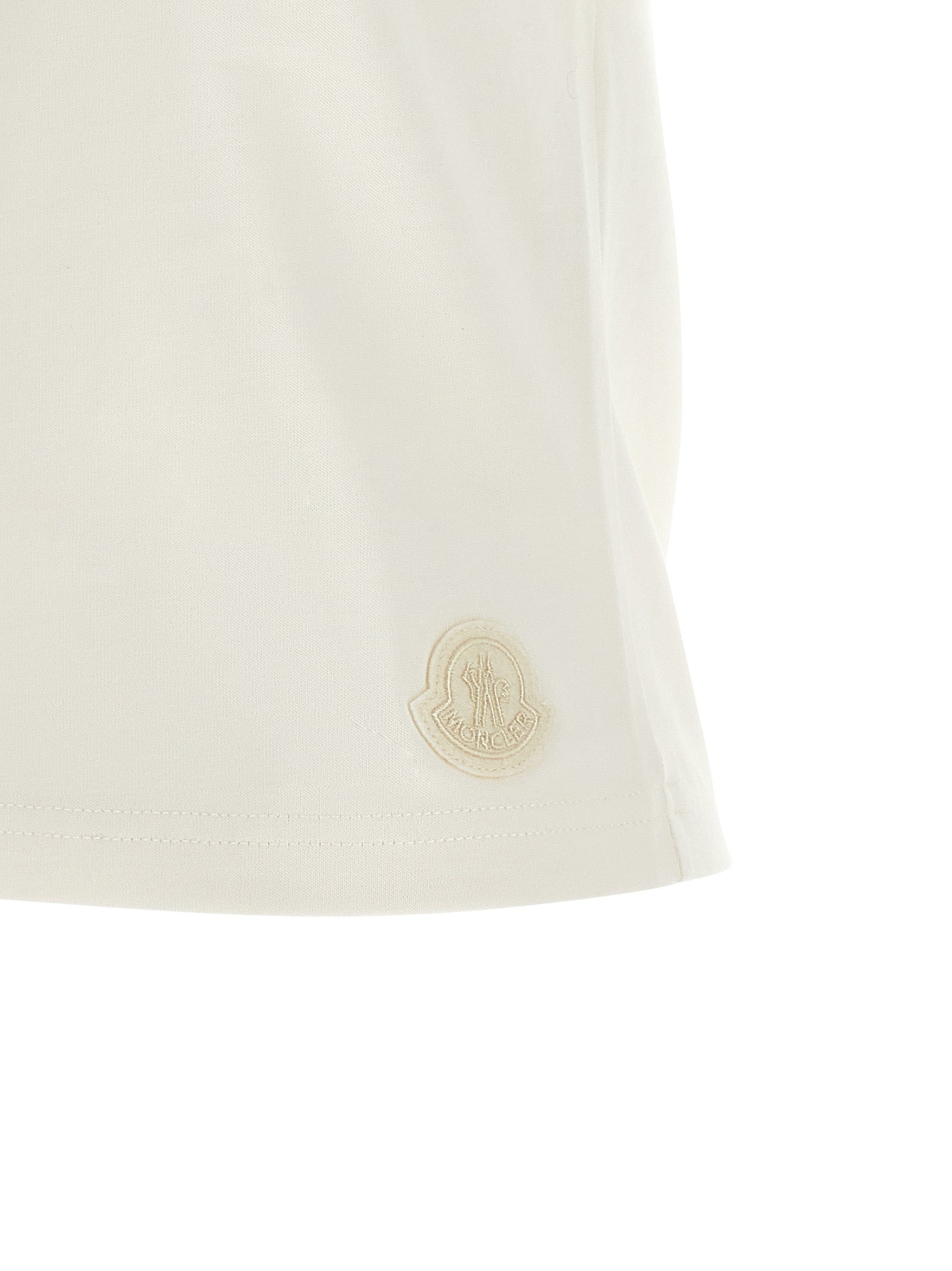 Moncler Weißes Baumwoll-T-Shirt