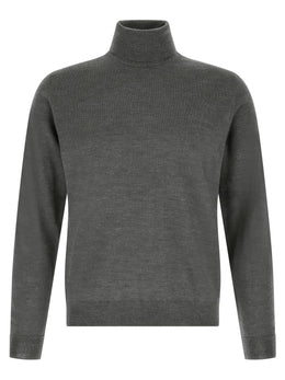 ZANONE Grauer Cardigan aus reiner Schurwolle