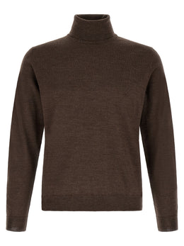ZANONE Brauner Cardigan aus reiner Schurwolle