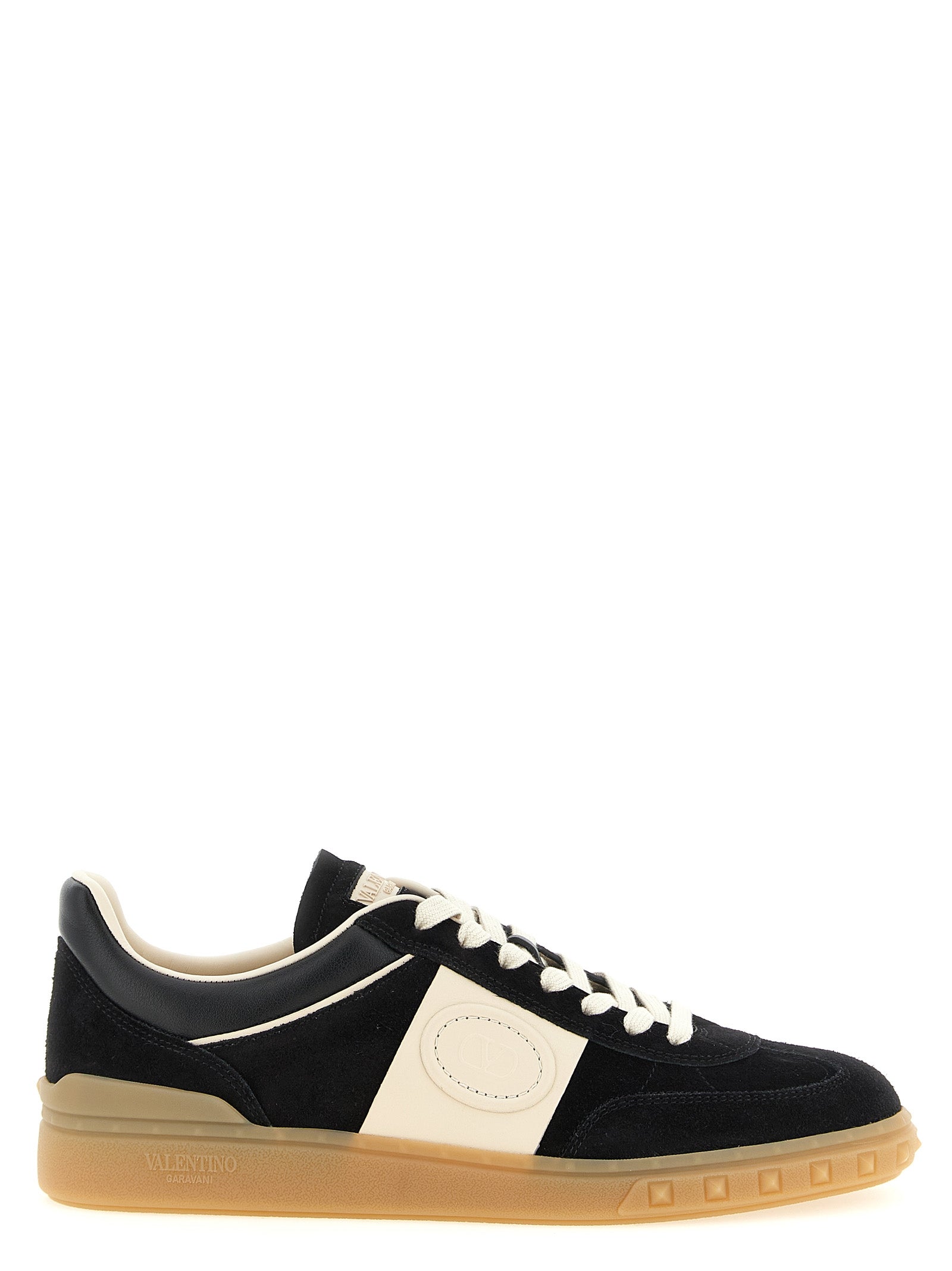 Valentino Garavani Mehrfarbige Kalbsleder-Sneaker mit niedrigem Schaft