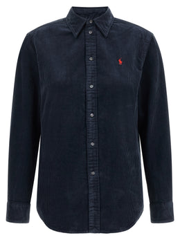 Polo Ralph Lauren Blaue Baumwollbluse