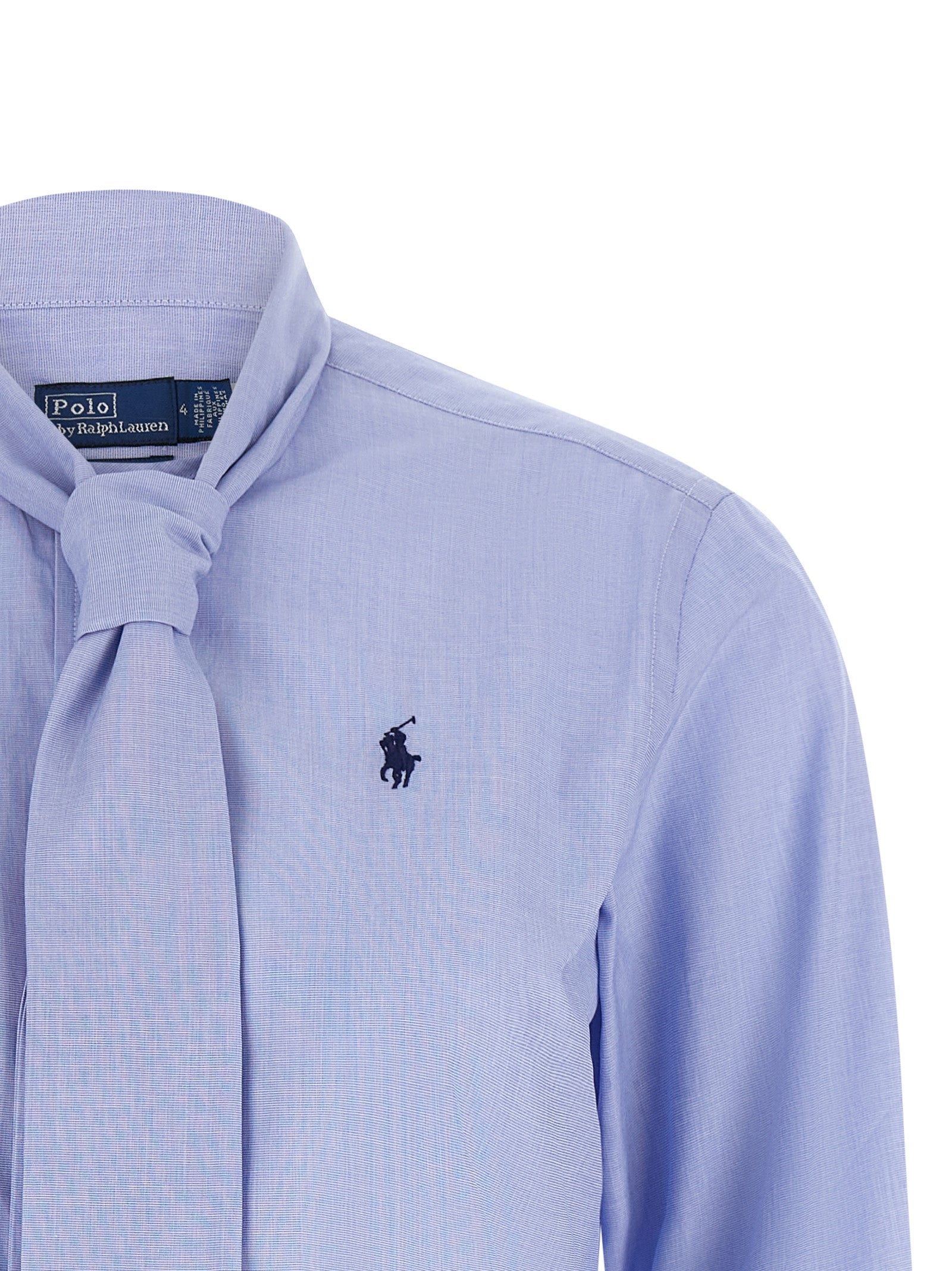Polo Ralph Lauren Blaue Baumwollbluse