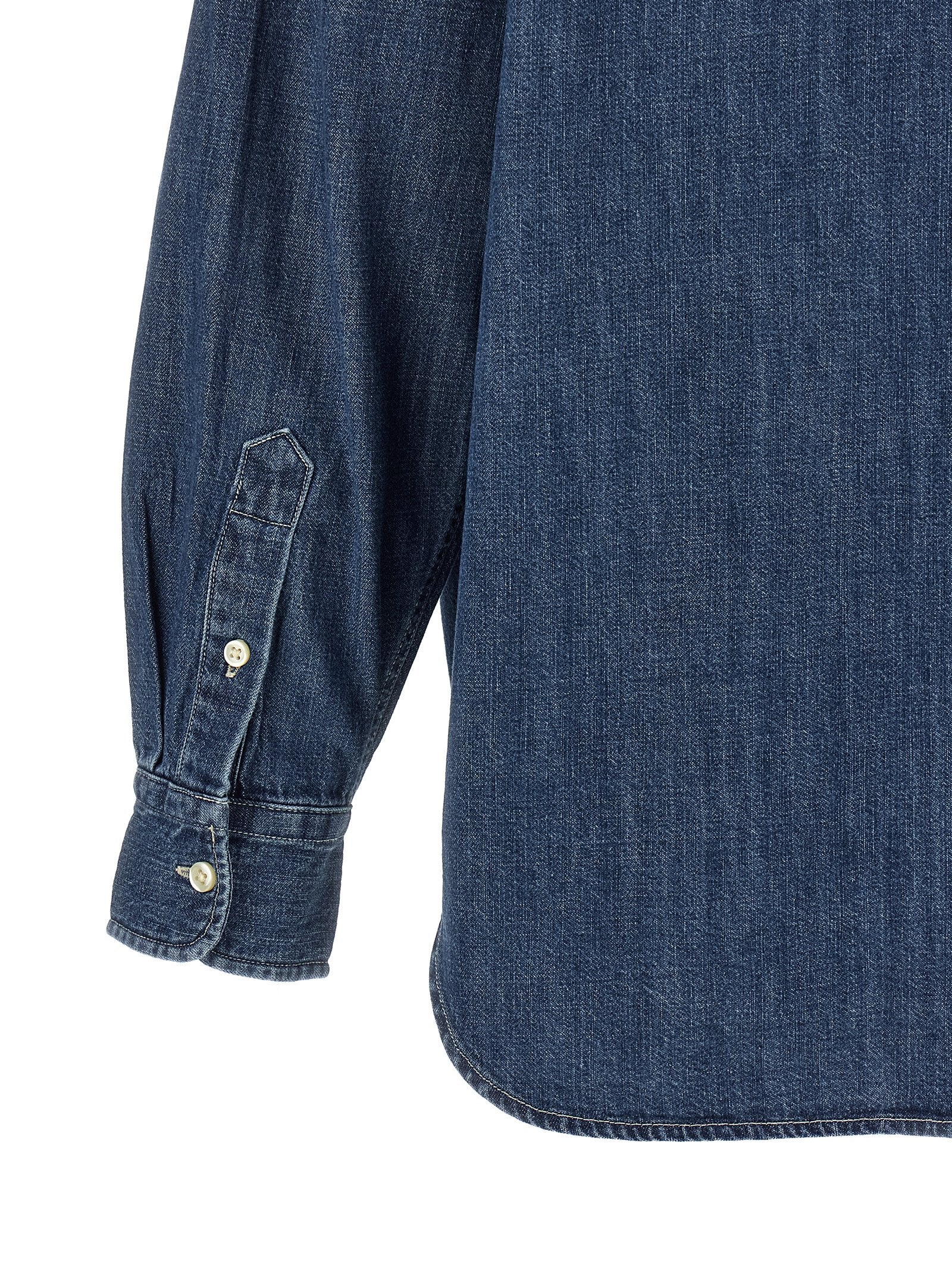 Polo Ralph Lauren Blaue Baumwollbluse