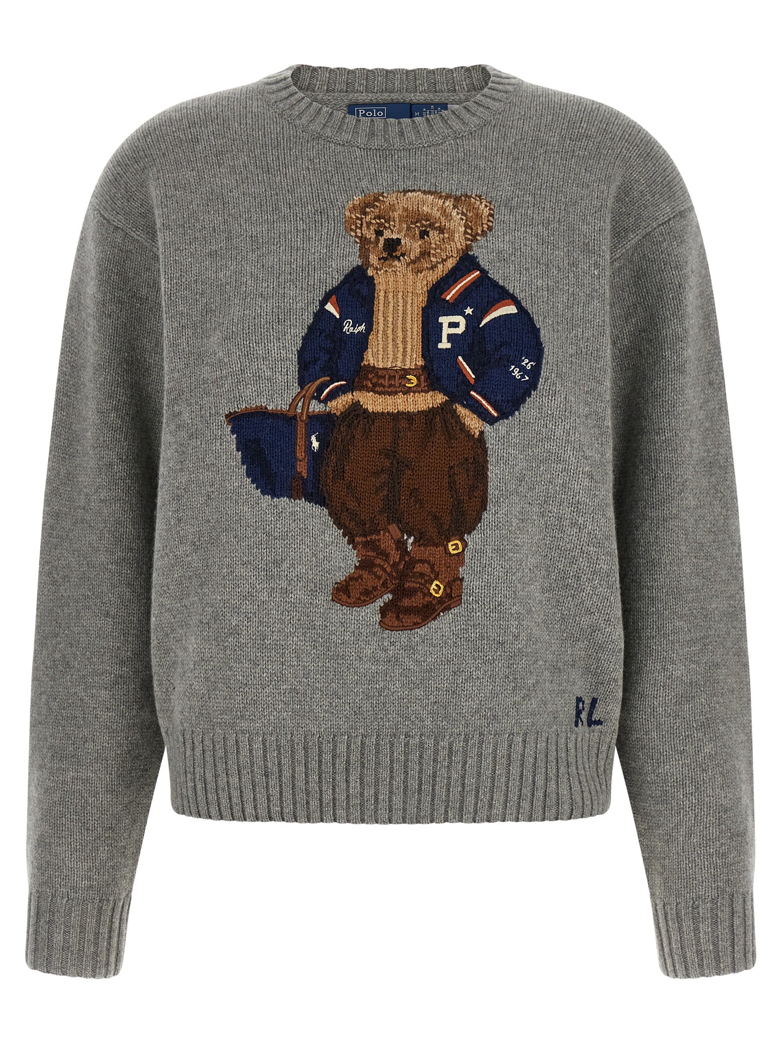 Polo Ralph Lauren Grauer Wollcardigan