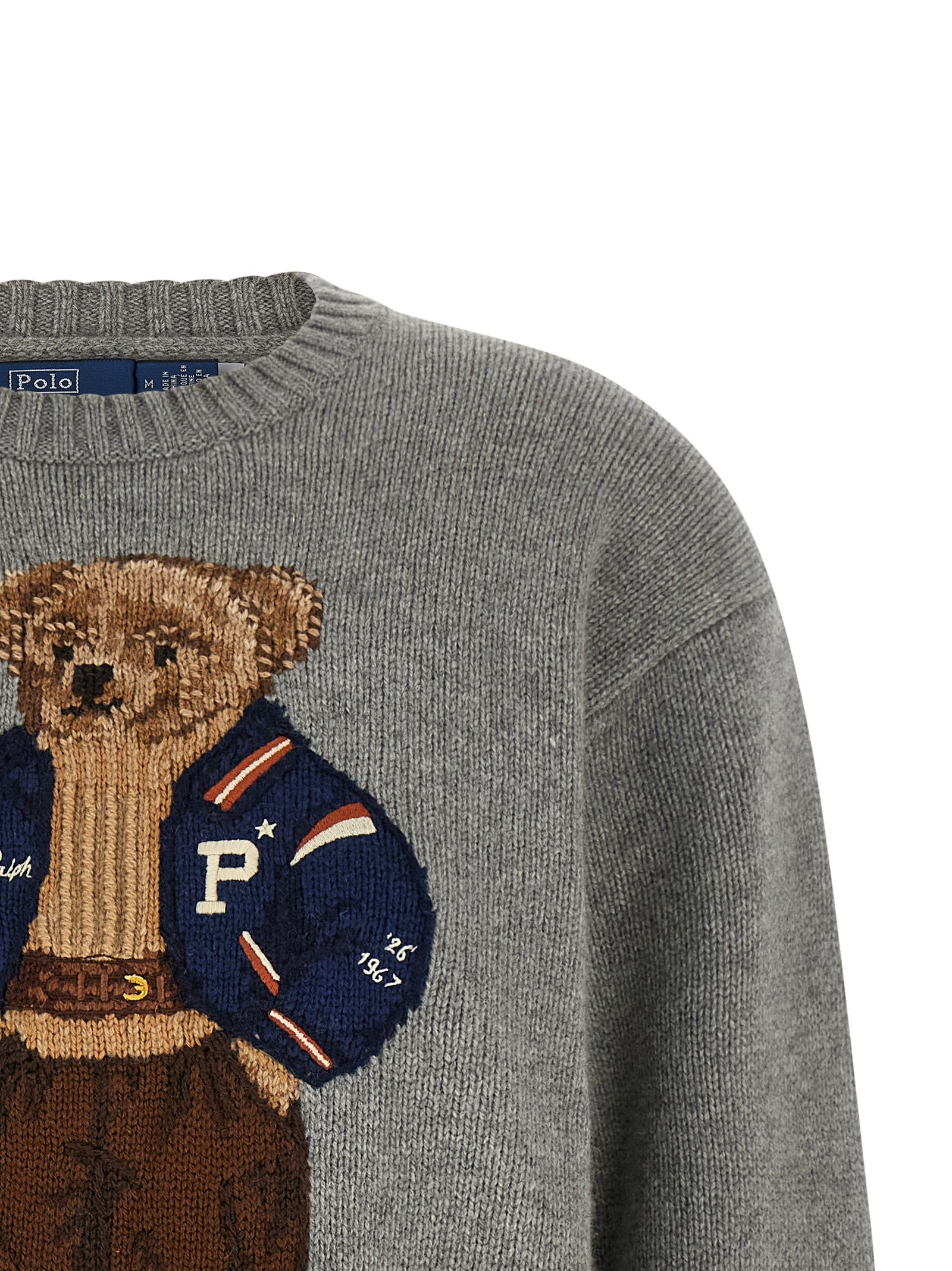 Polo Ralph Lauren Grauer Wollcardigan