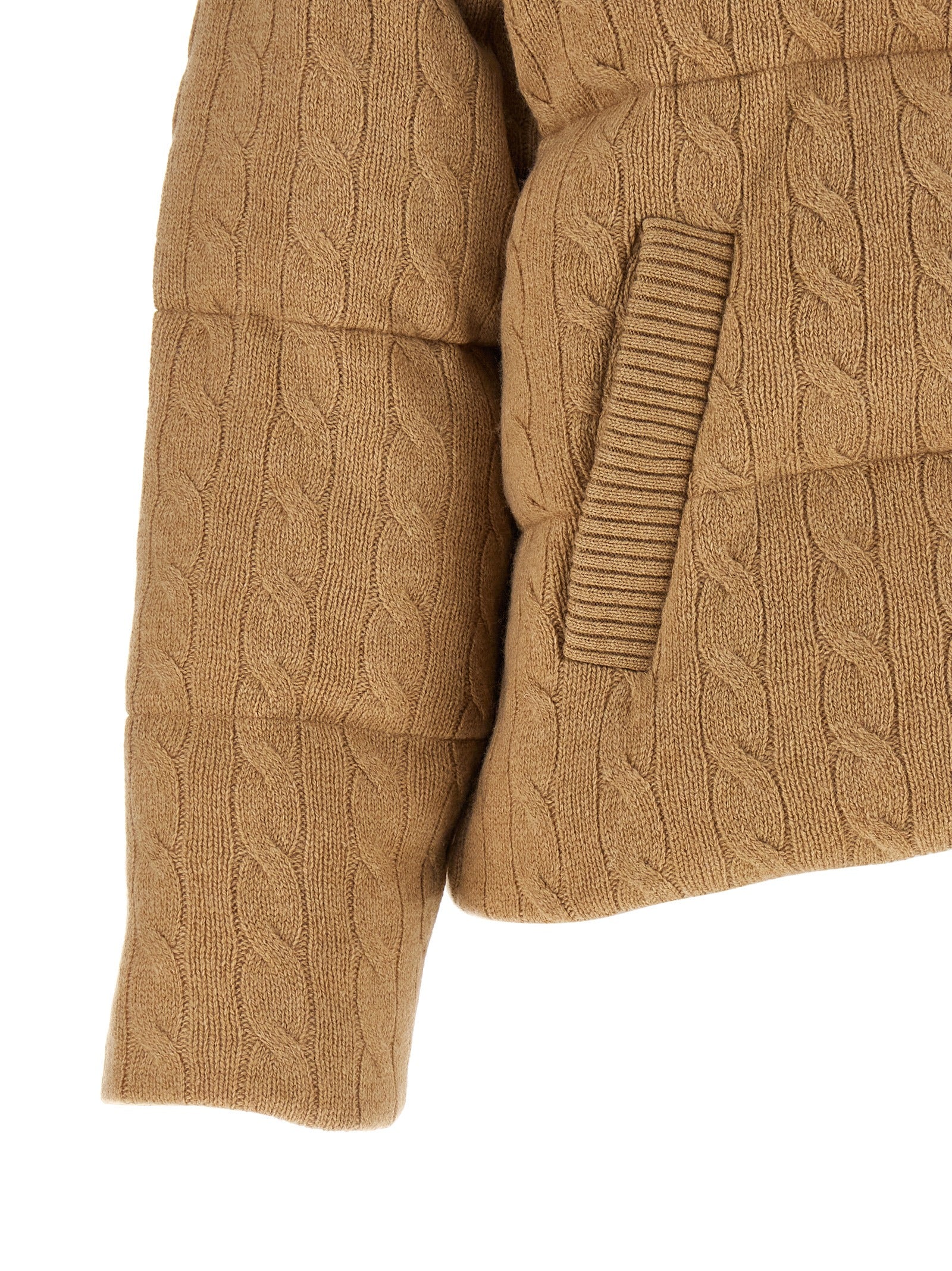 Polo Ralph Lauren Beige Wollmantel Lang