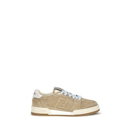 Fendi Beige Wildleder-Sneakers
