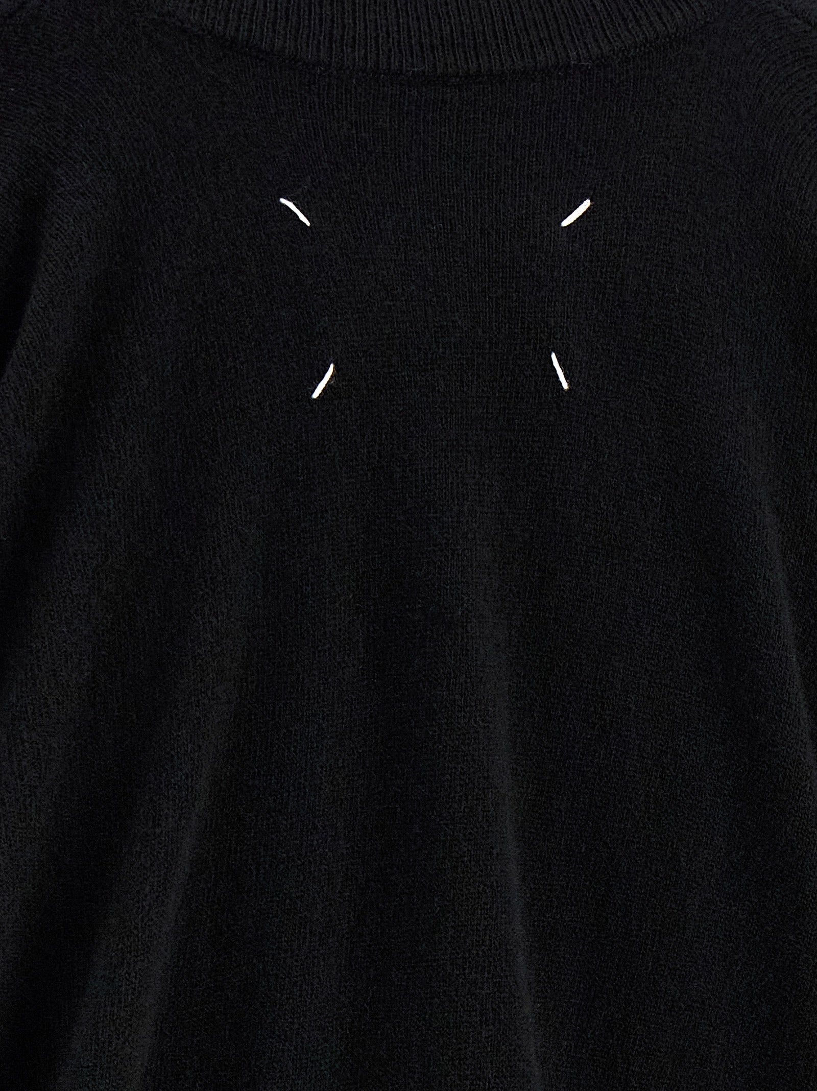 Maison Margiela Schwarzer Cardigan aus Schurwolle