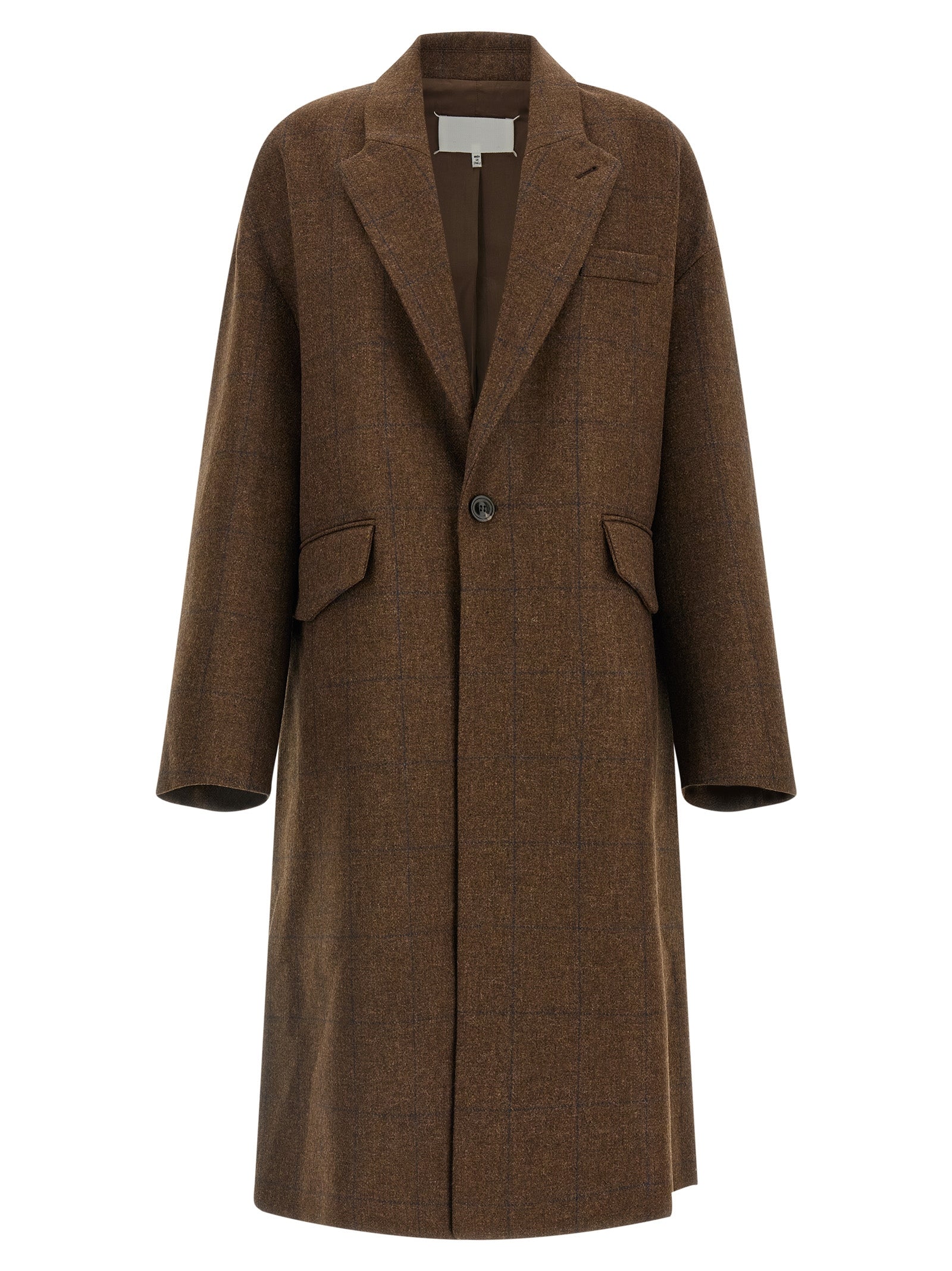 Maison Margiela Brauner Wollmantel