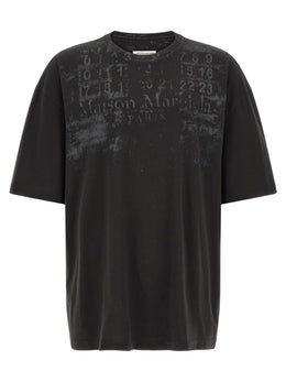 Maison Margiela Schwarzes Langarm-T-Shirt aus Baumwolle
