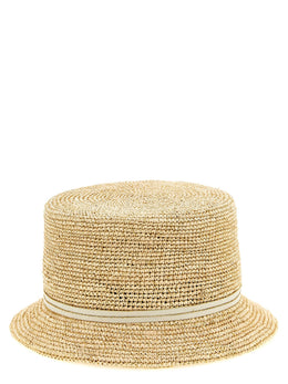 Maison Michel Beige Stoffhut