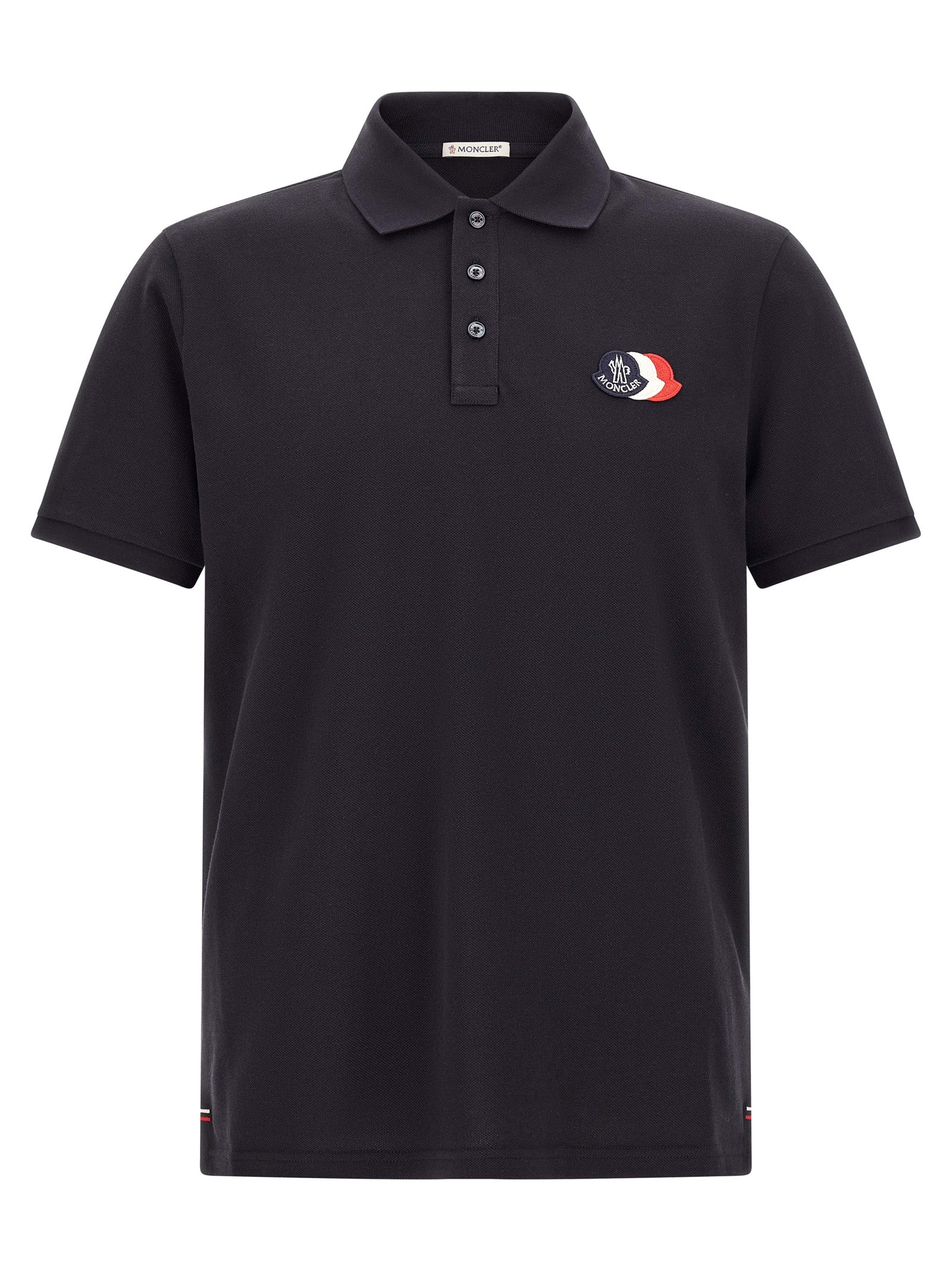 Moncler Blaues Baumwoll-Polohemd