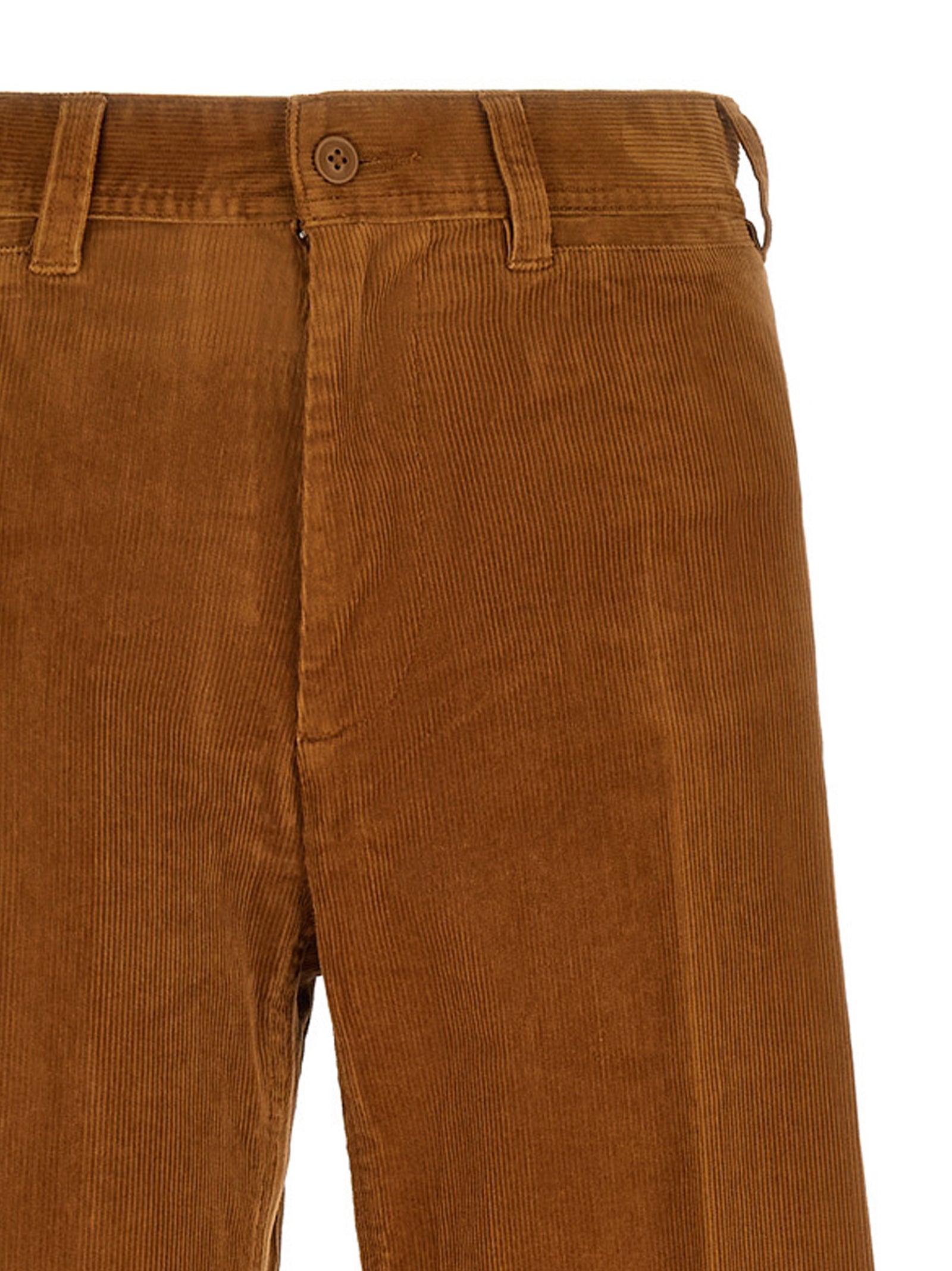 Polo Ralph Lauren Braune Baumwollhose mit ausgestelltem Bein