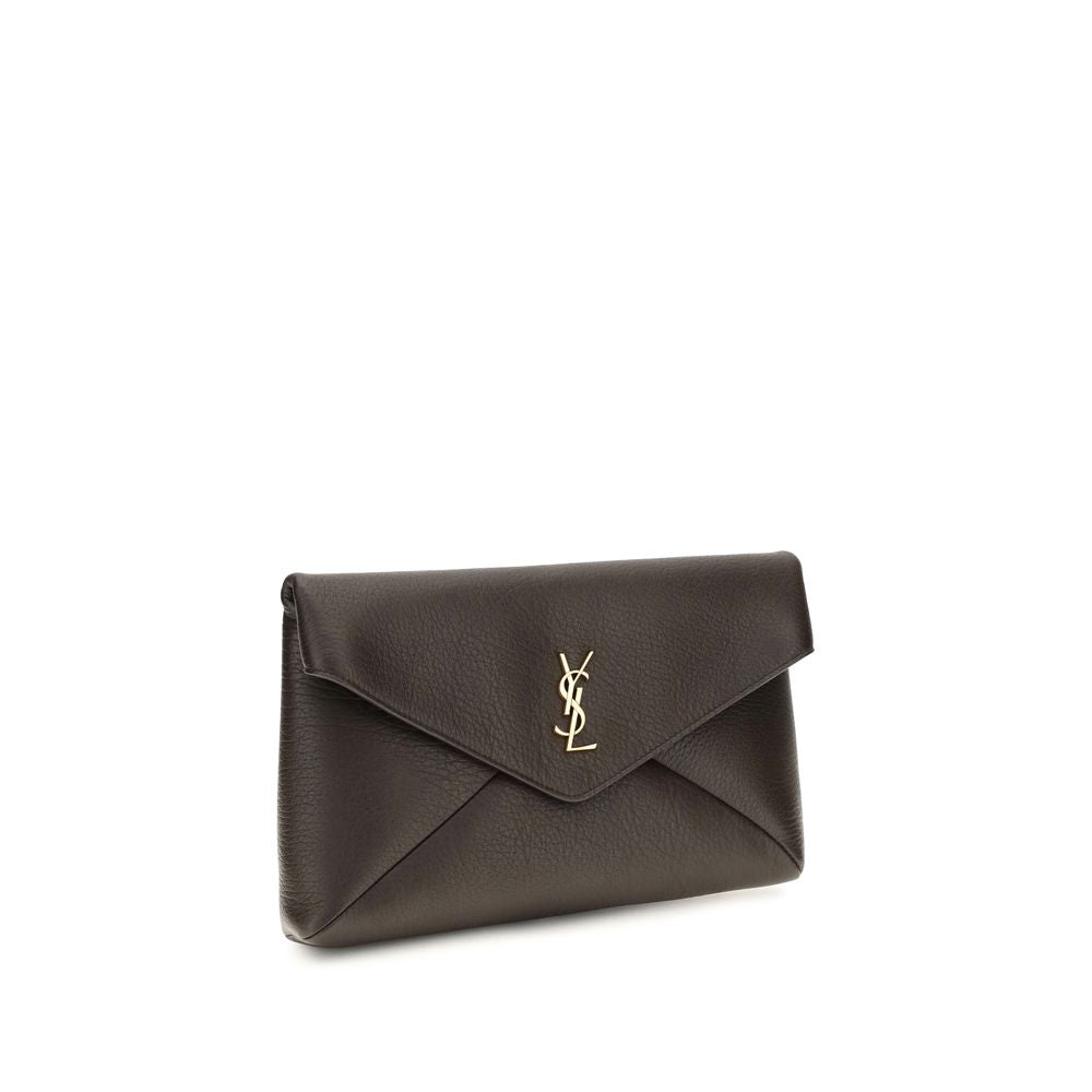 Saint Laurent Braunes Lamm Ovis Aries Aries Portemonnaie