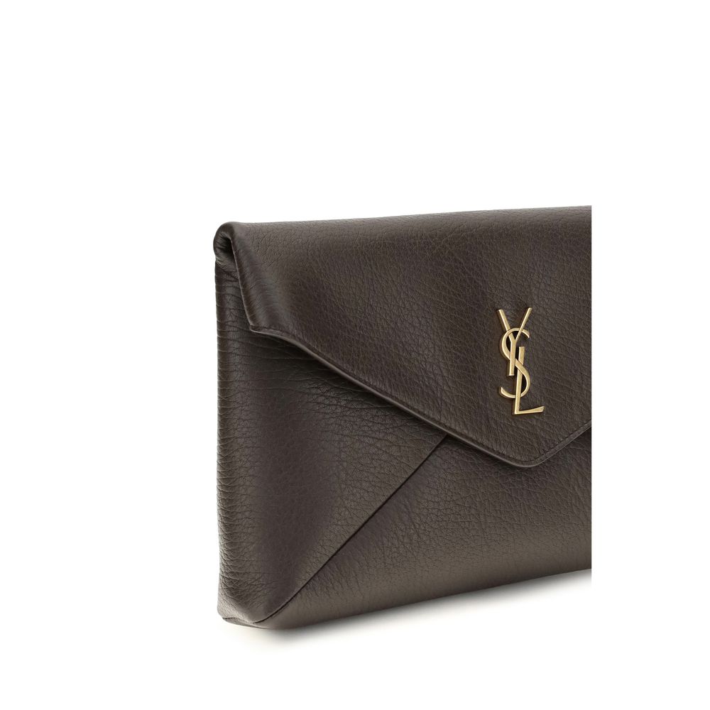 Saint Laurent Braunes Lamm Ovis Aries Aries Portemonnaie