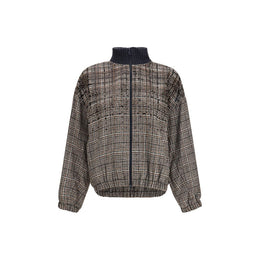 Brunello Cucinelli Beige Polyamid Steppjacke
