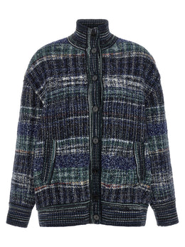 Missoni Blauer Wollcardigan