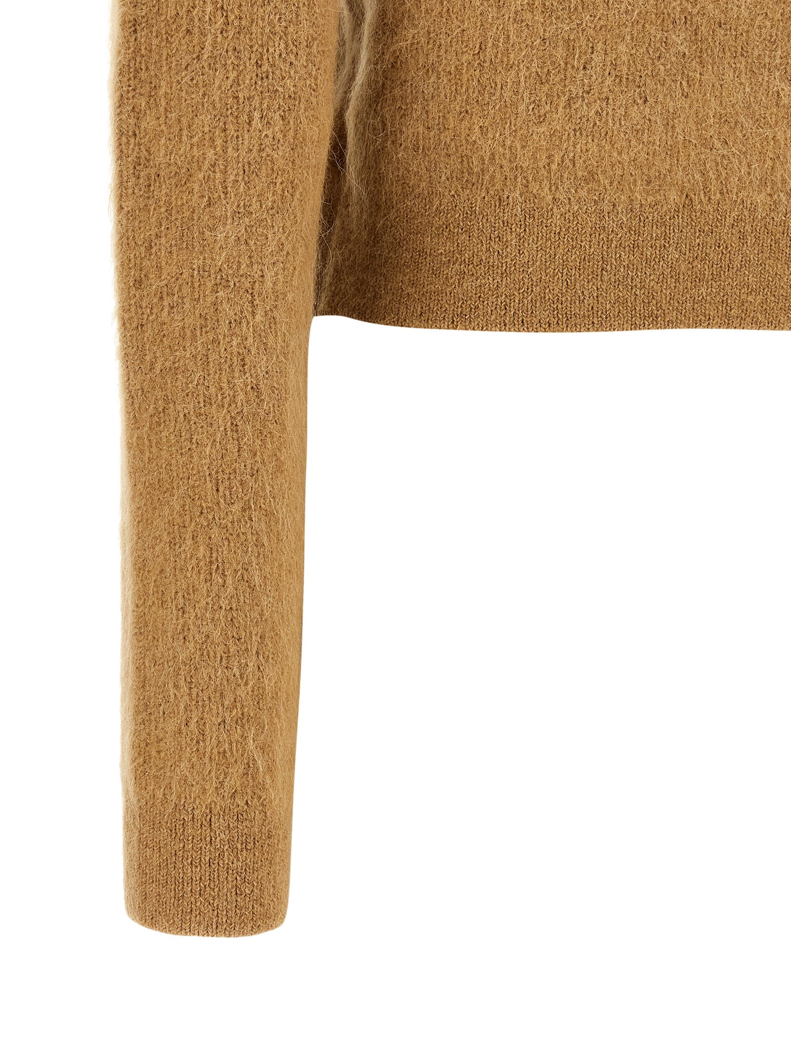 Self-Portrait Brauner Strickcardigan aus Polyester