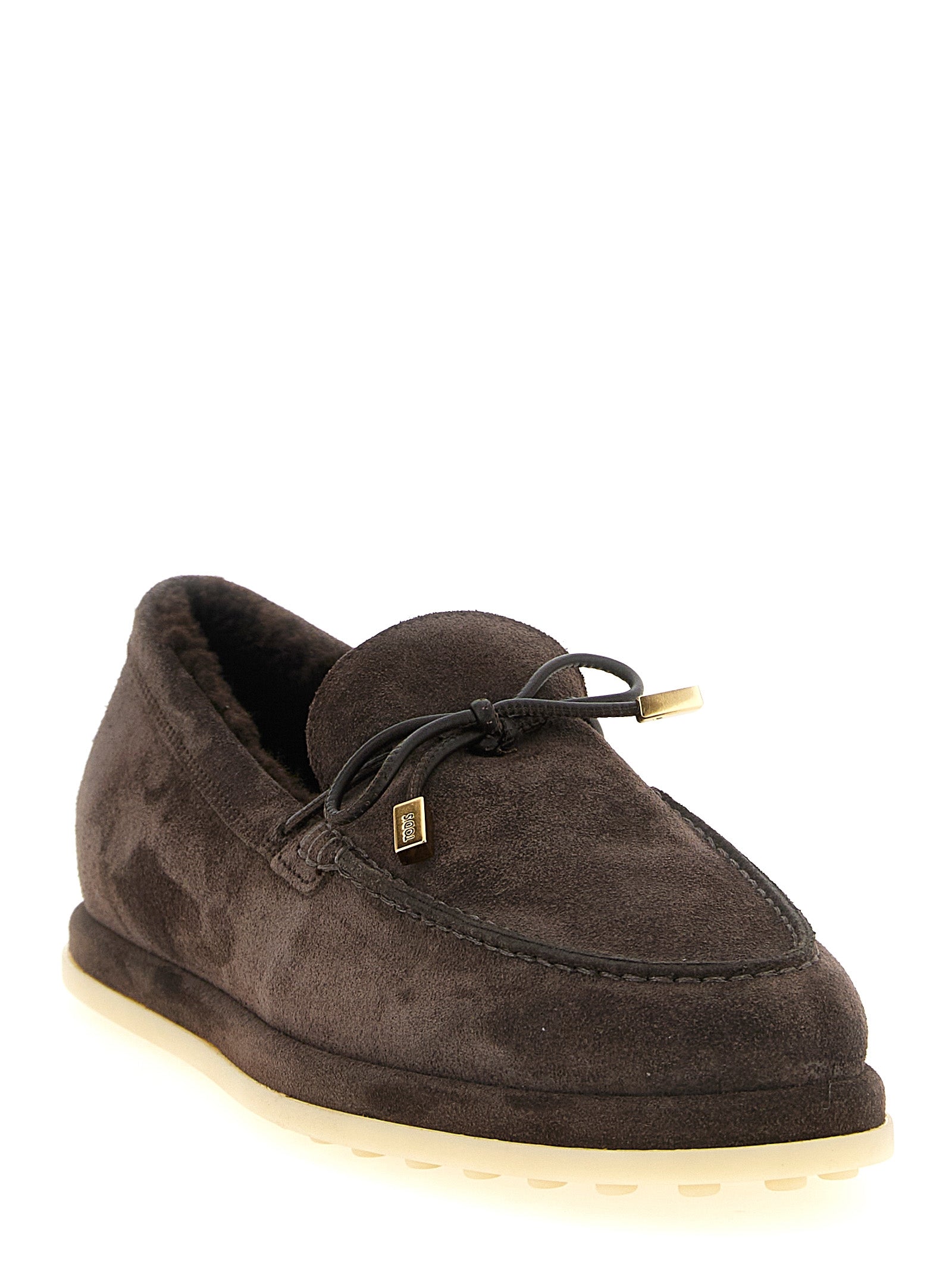 Tod's Braune Kalbsleder-Slipper