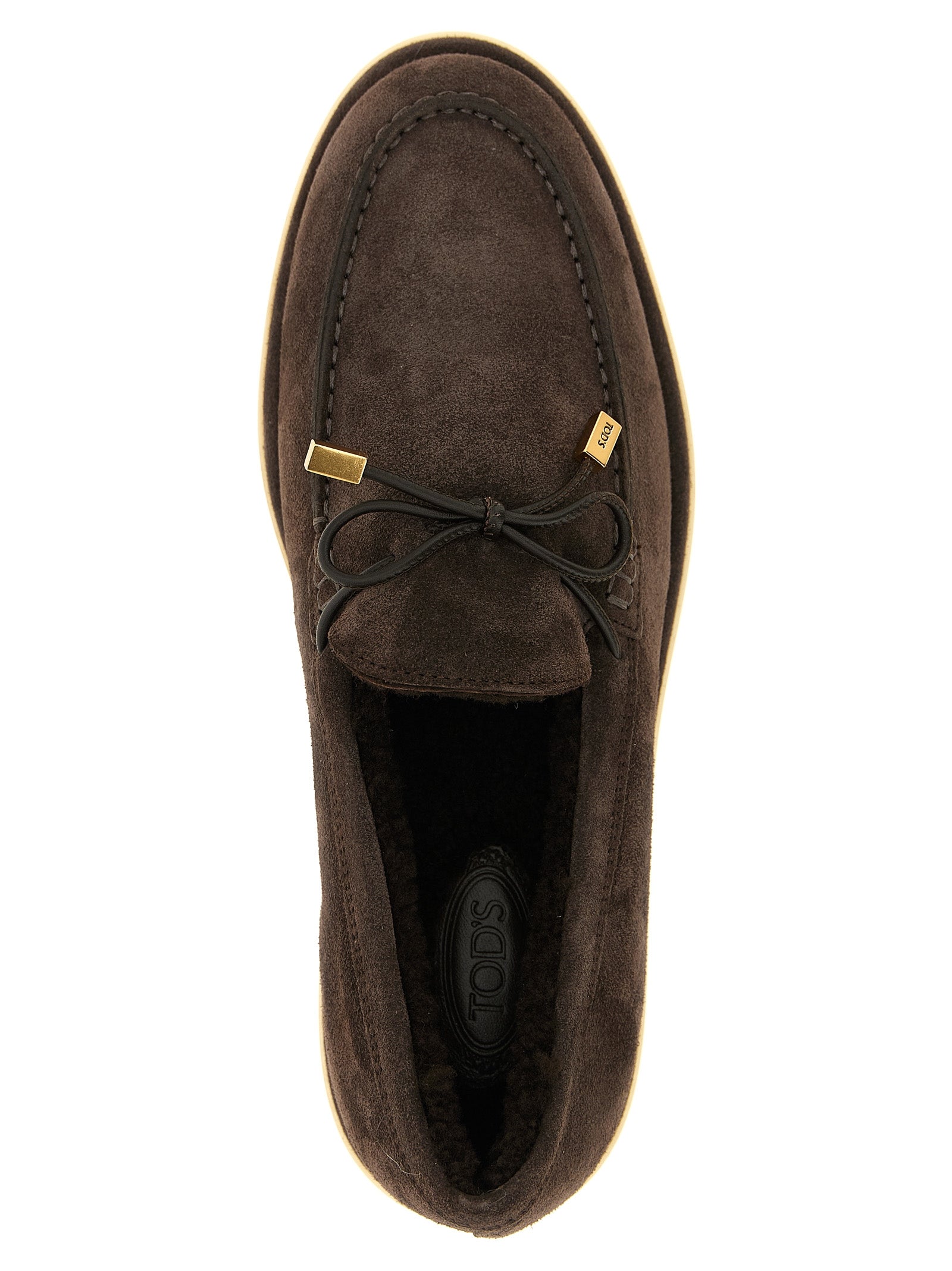 Tod's Braune Kalbsleder-Slipper