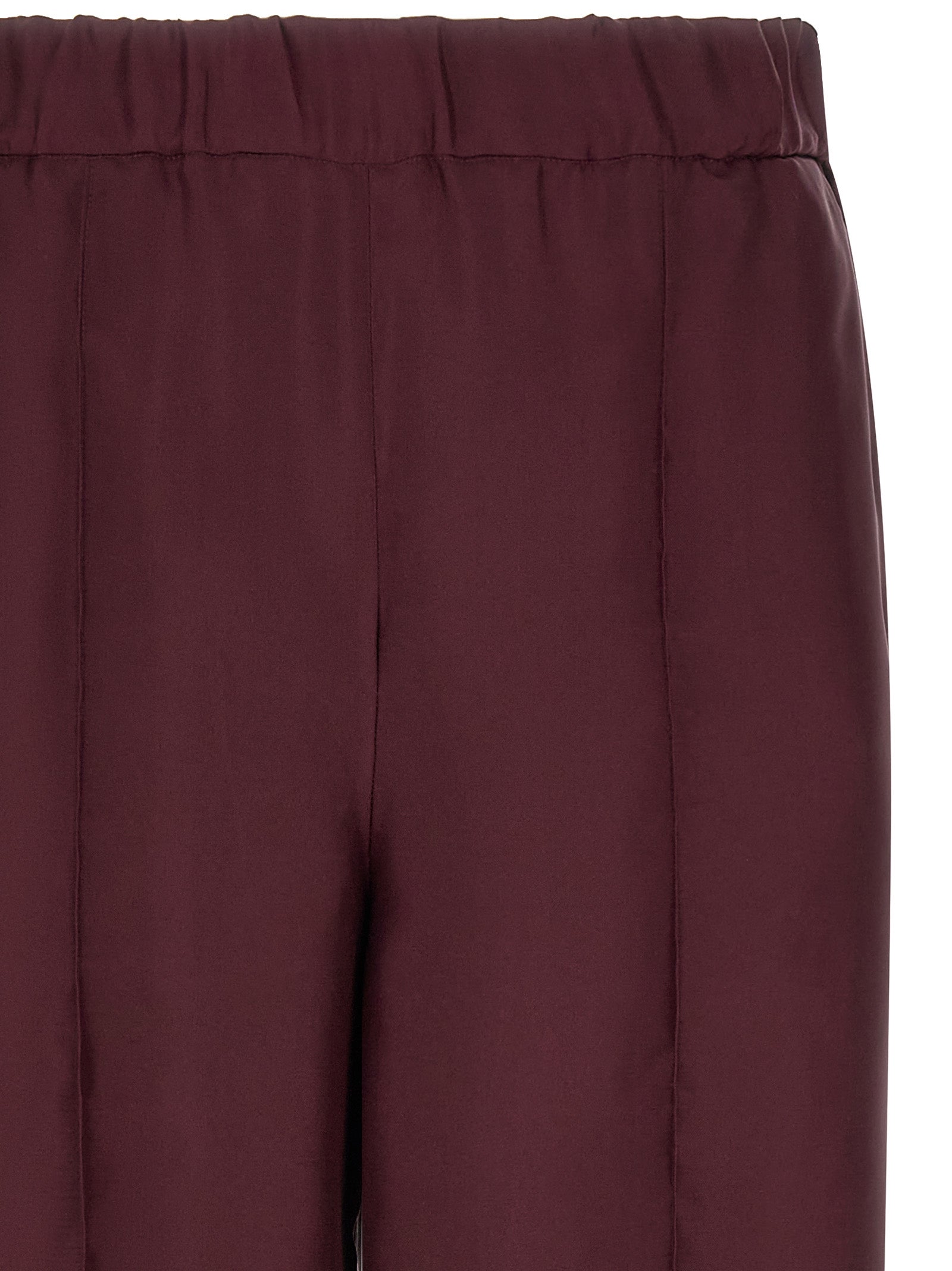 F.R.S. - FOR RESTLESS SLEEPERS Bordeaux Seiden-Freizeithose