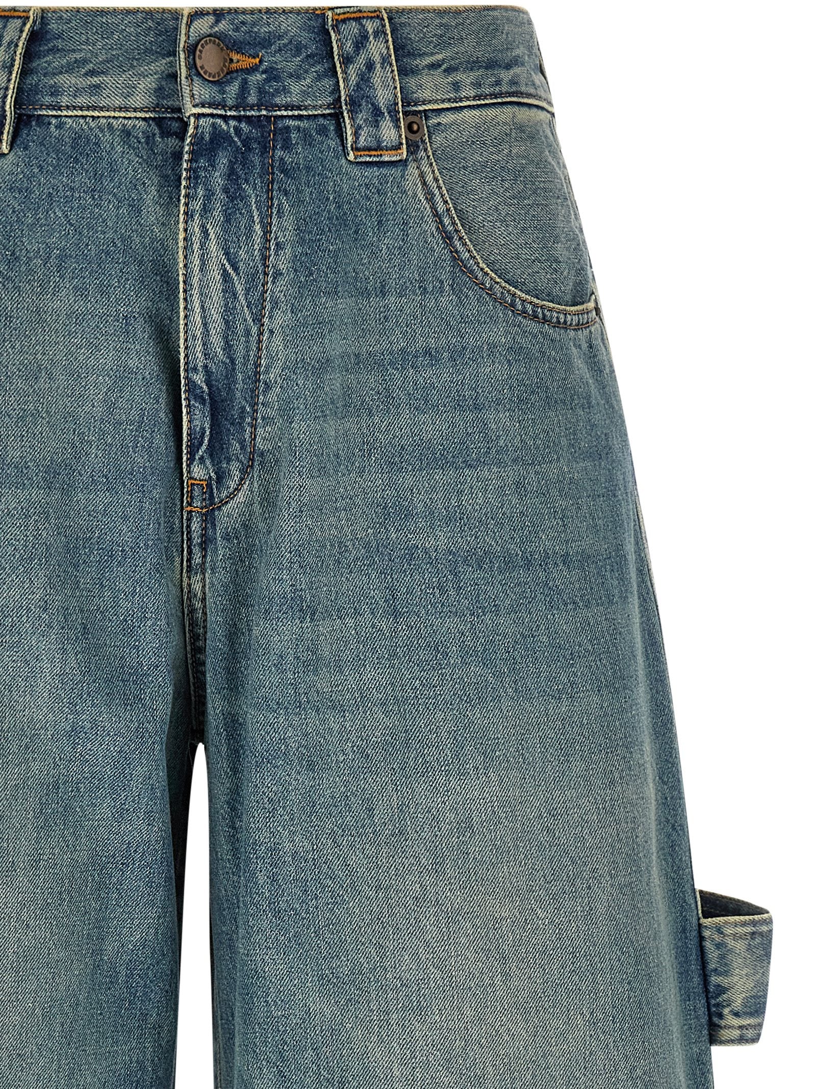 Darkpark Blaue Baumwolljeans im Relaxed Fit
