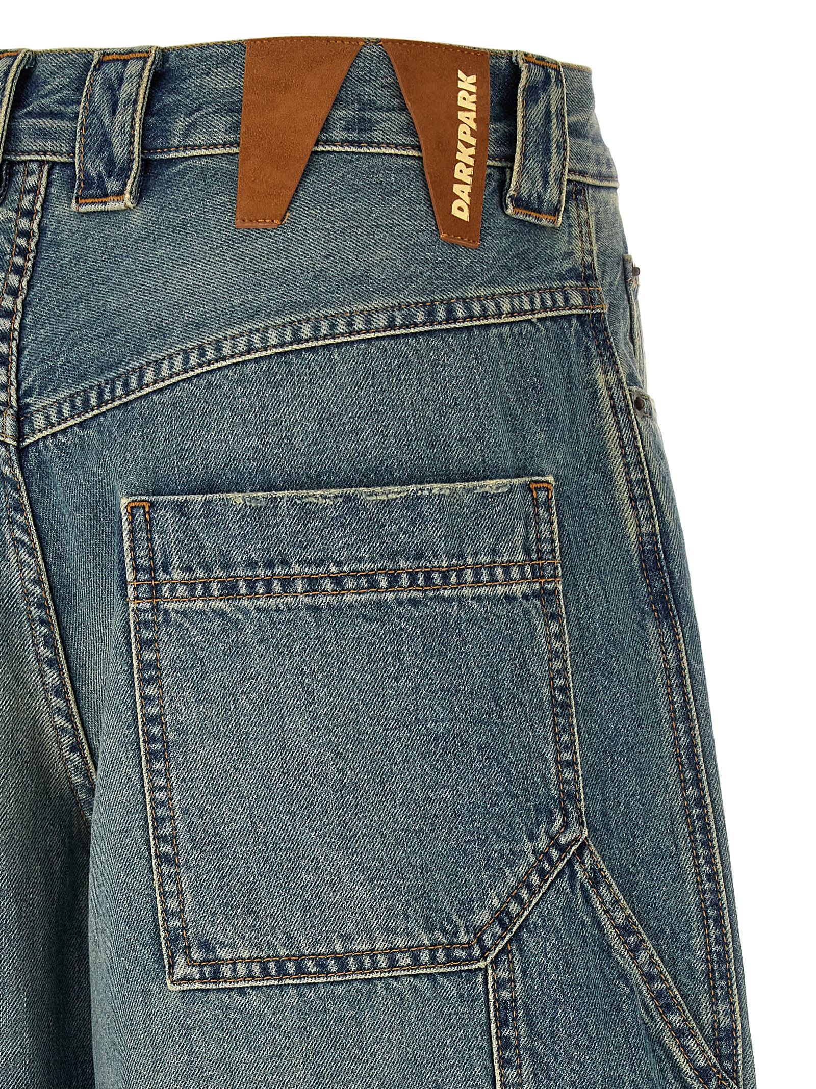 Darkpark Blaue Baumwolljeans im Relaxed Fit