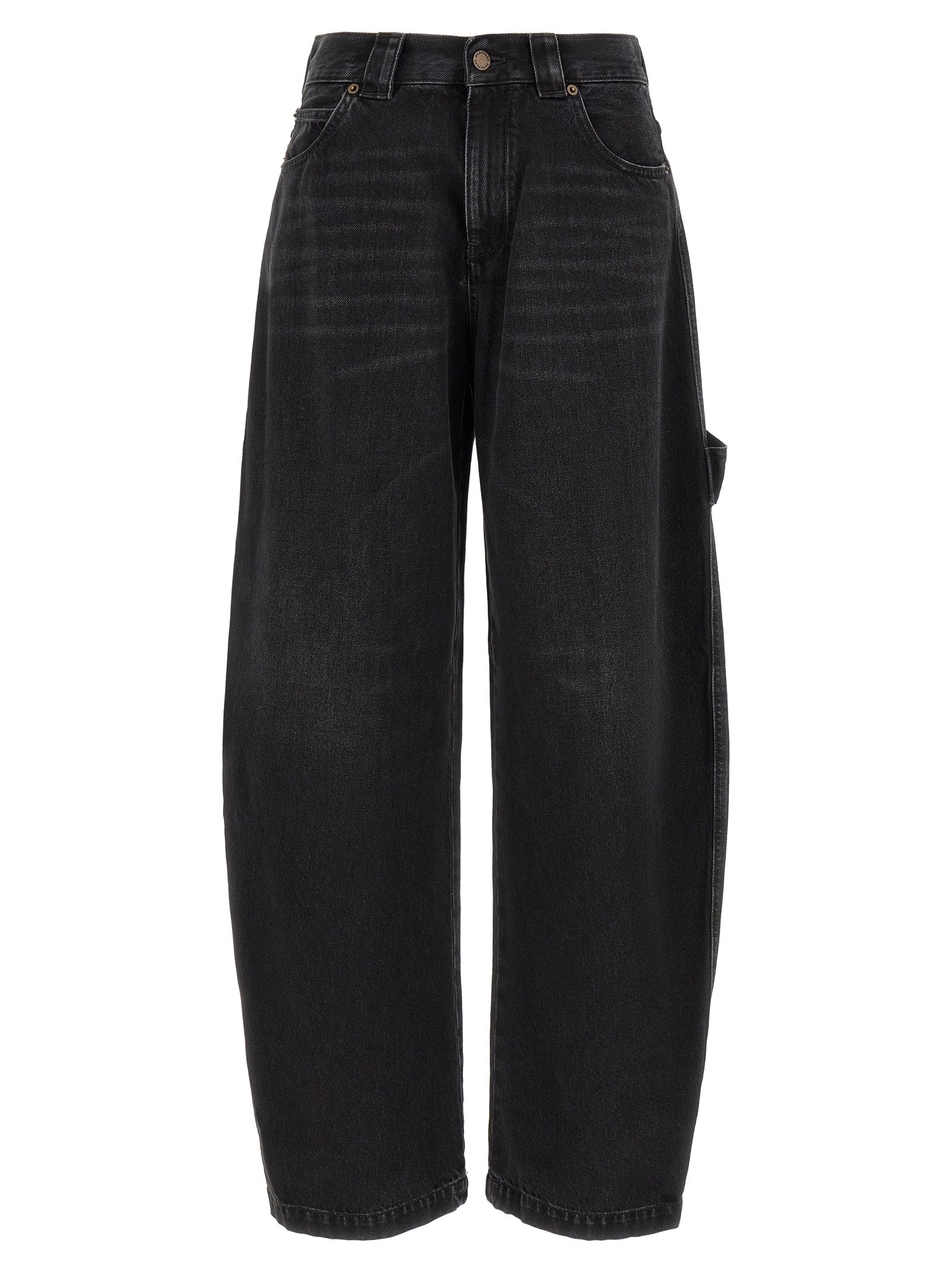 Darkpark Schwarze Baumwolljeans im Relaxed Fit