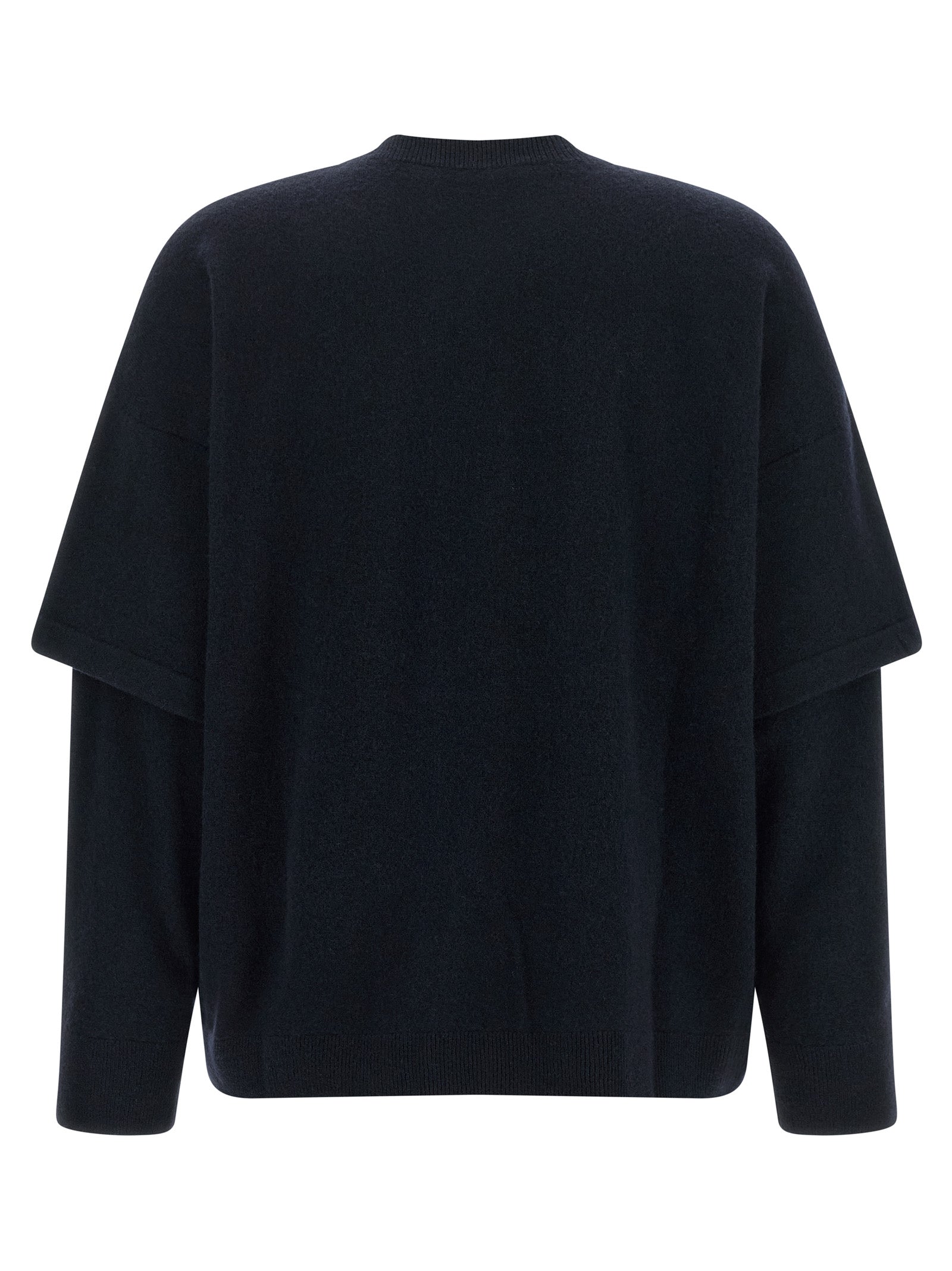 Darkpark Blauer Cardigan aus Merinowolle