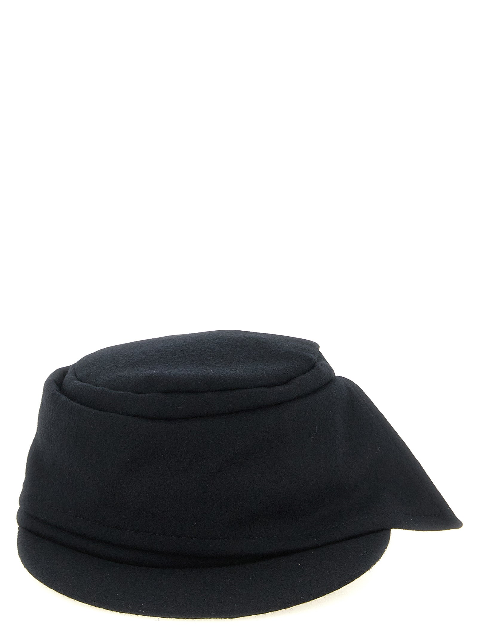 Yohji Yamamoto Schwarze Polyamid-Kappe (Baseball Cap)