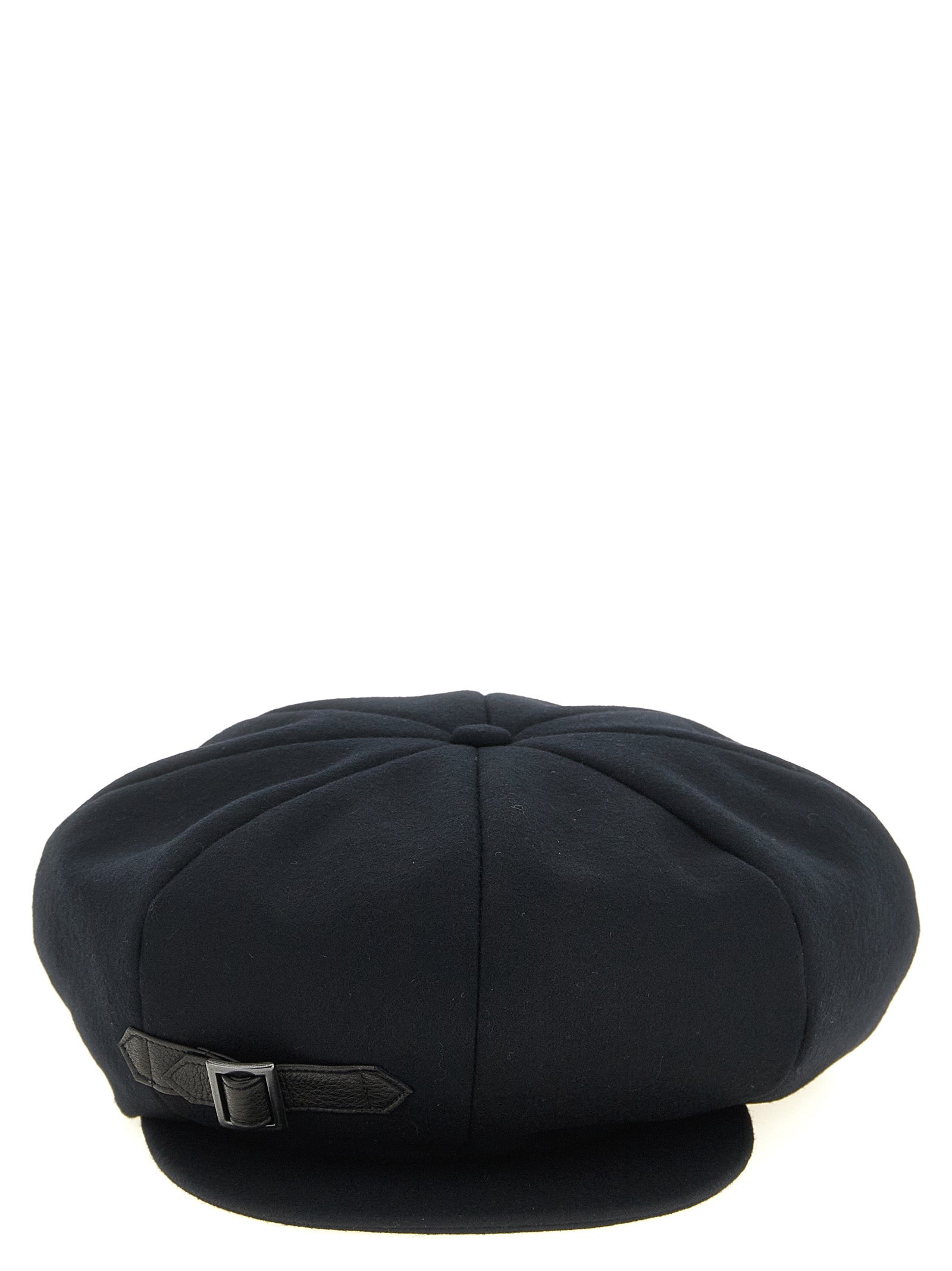 Yohji Yamamoto Schwarze Polyamid-Kappe (Baseball Cap)