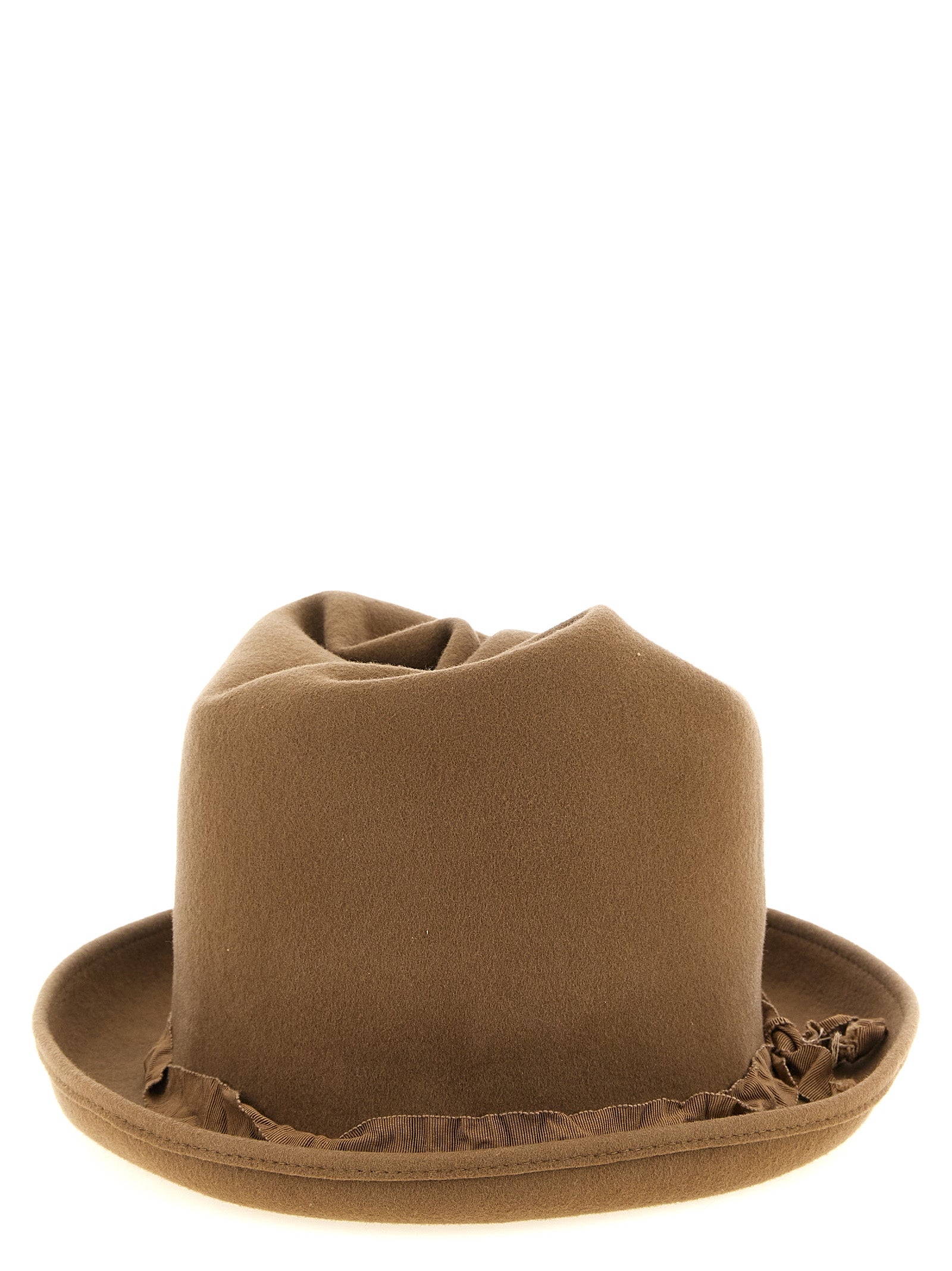 Yohji Yamamoto Beige Wollfedora