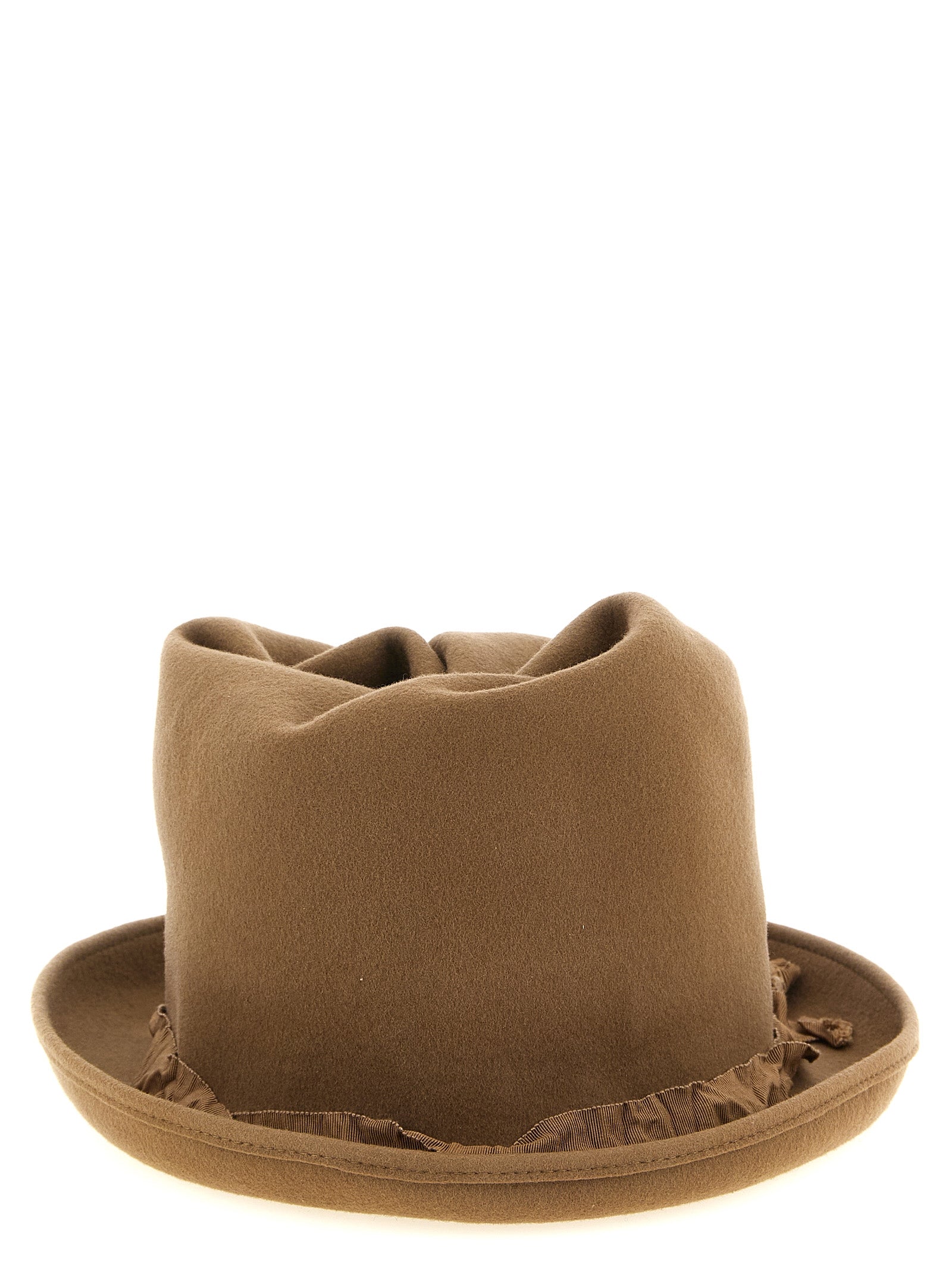 Yohji Yamamoto Beige Wollfedora