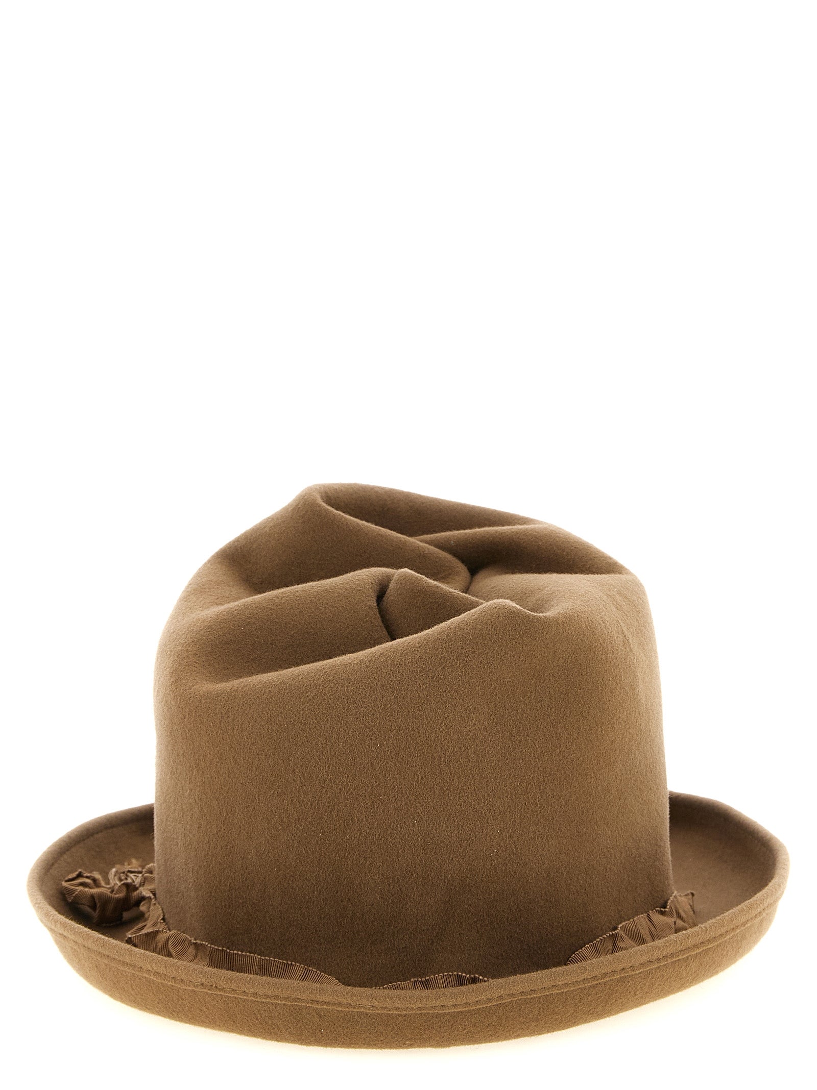 Yohji Yamamoto Beige Wollfedora