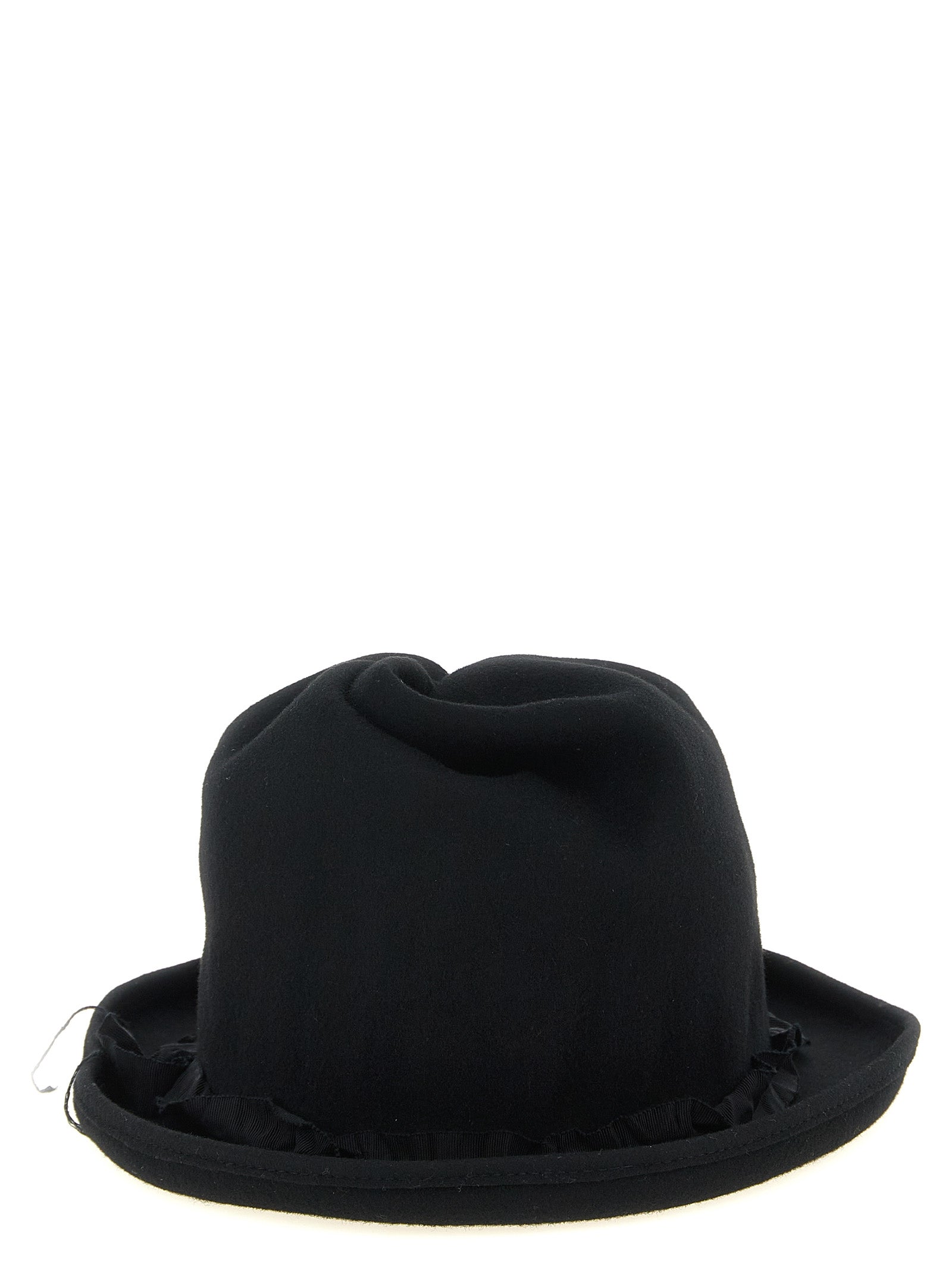 Yohji Yamamoto Schwarzer Woll-Fedora
